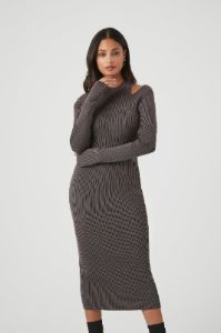 Shoulder Cut-Out Midi Sweater Dress sold by Urban Planet