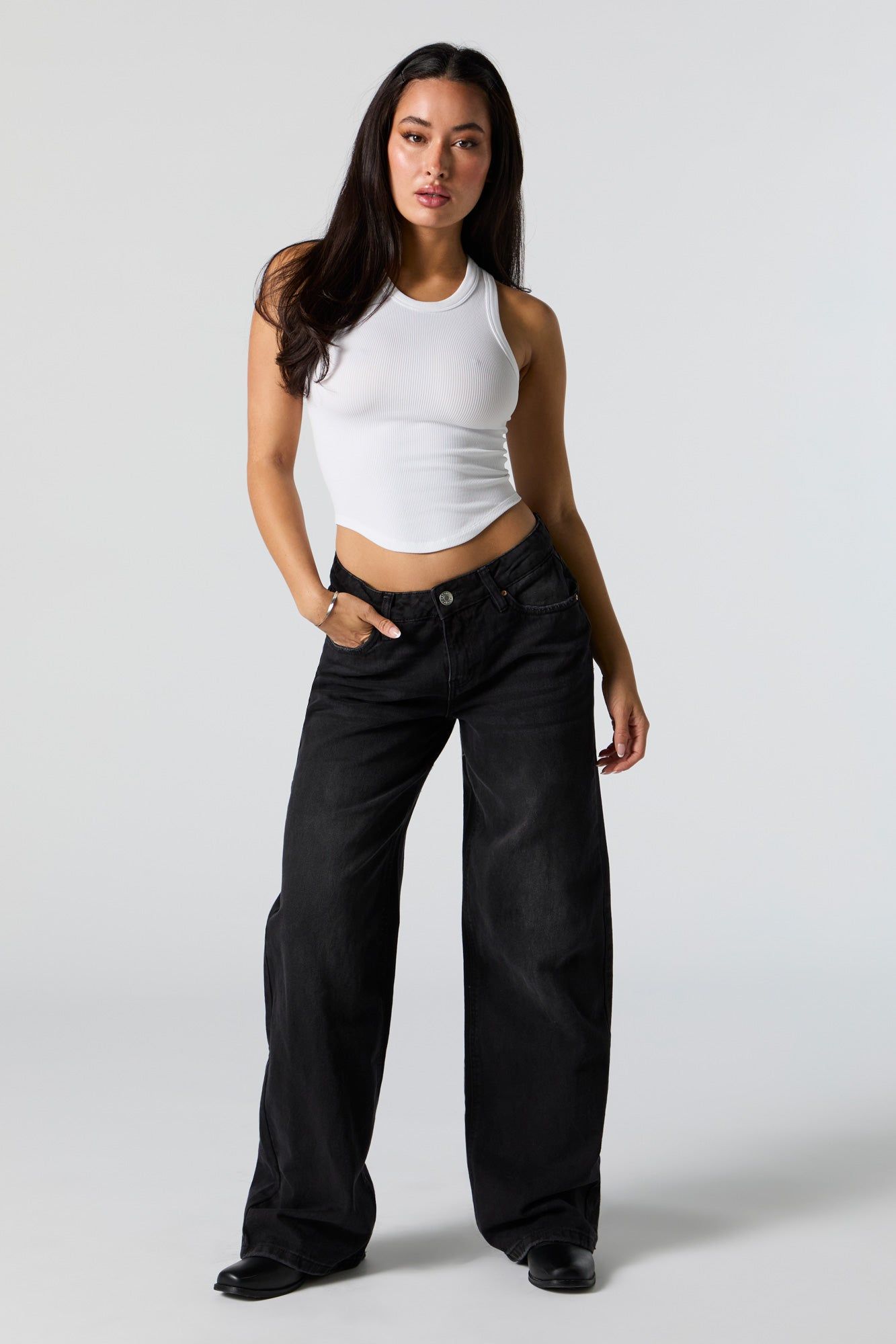 Camisole ras du cou côtelée sold by Urban Planet product image thumbnail 3