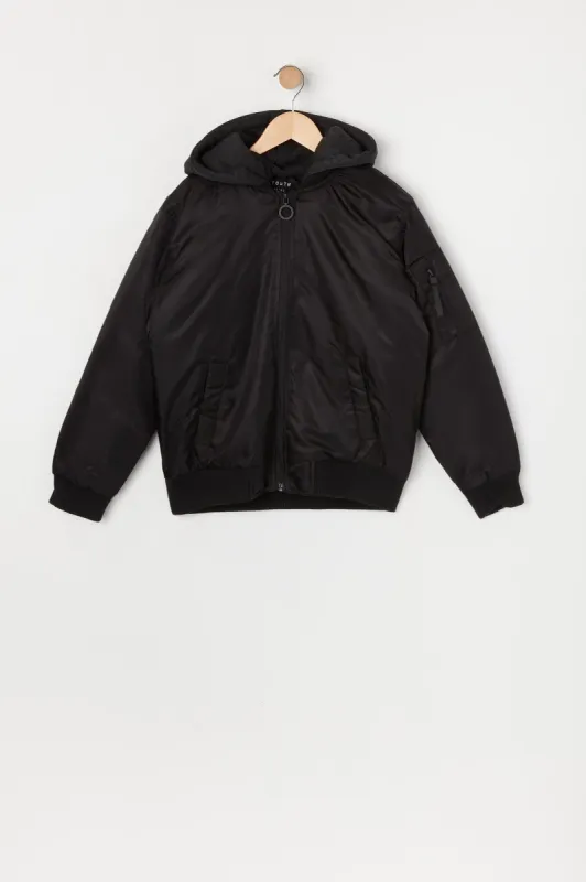 Boys Zip-Up Bomber Jacket sold by Urban Planet
