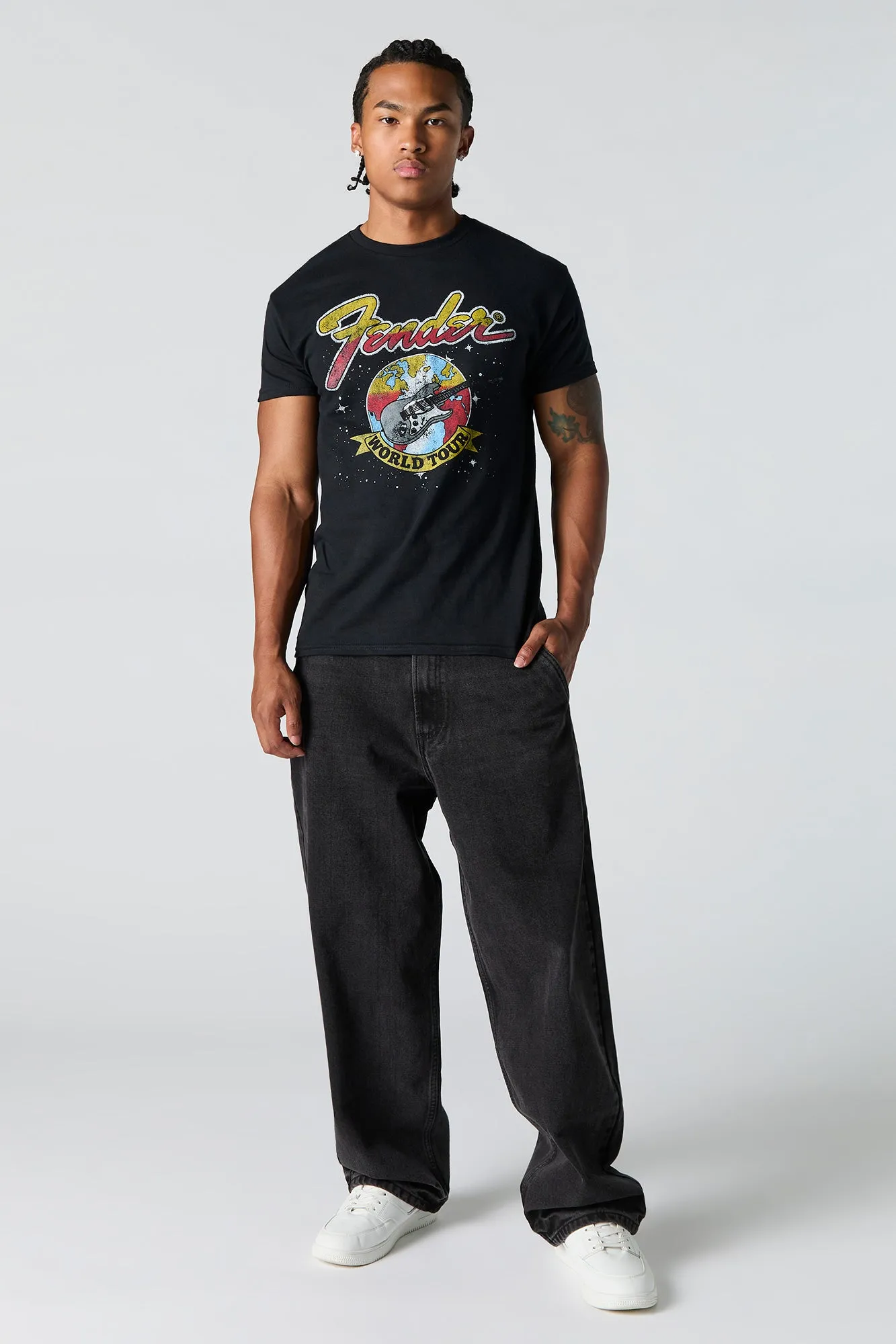 Fender World Tour Graphic T-Shirt sold by Urban Planet product image thumbnail 2