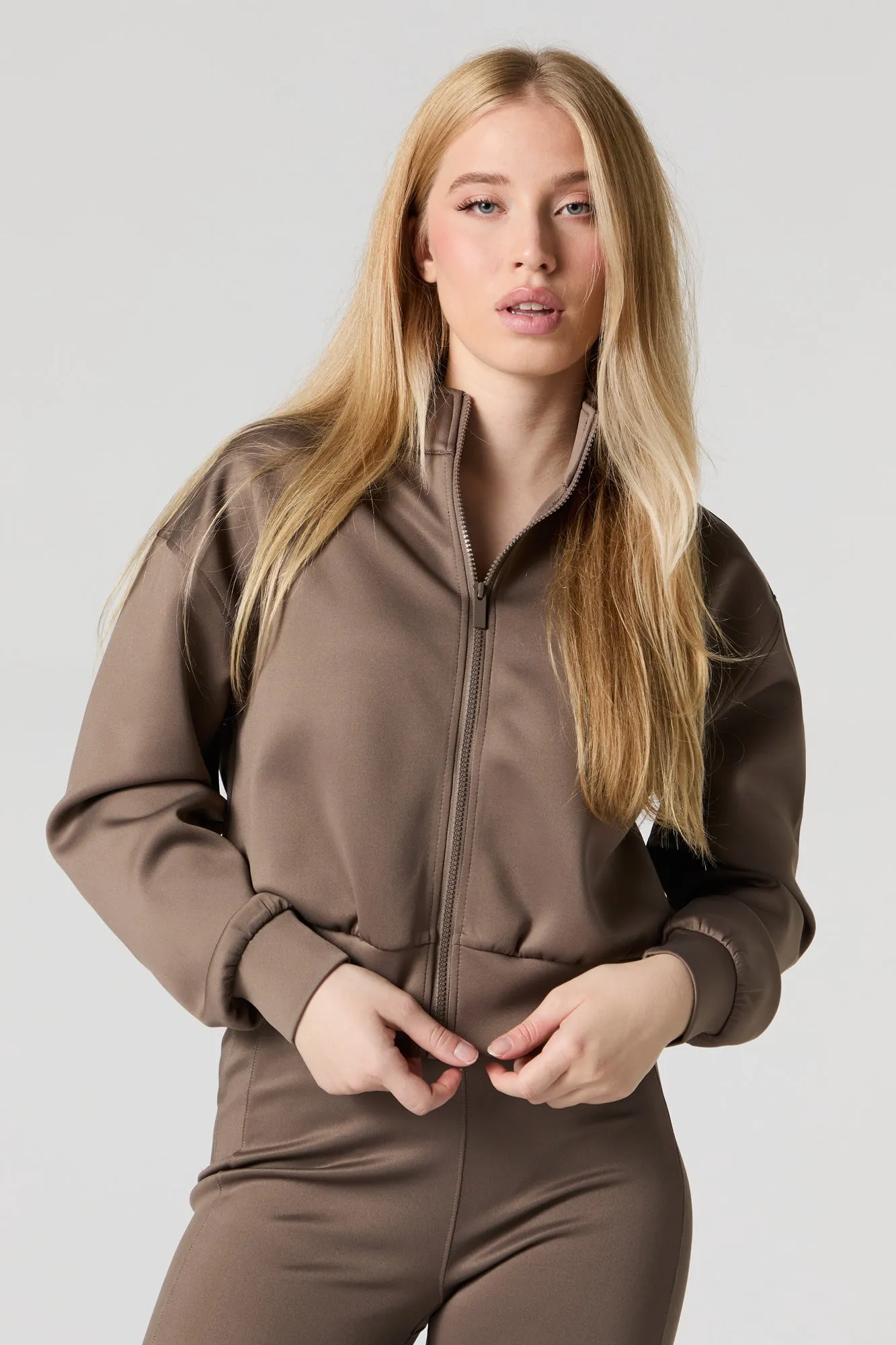 Scuba Zip-Up Sweatshirt sold by Urban Planet product image thumbnail 4