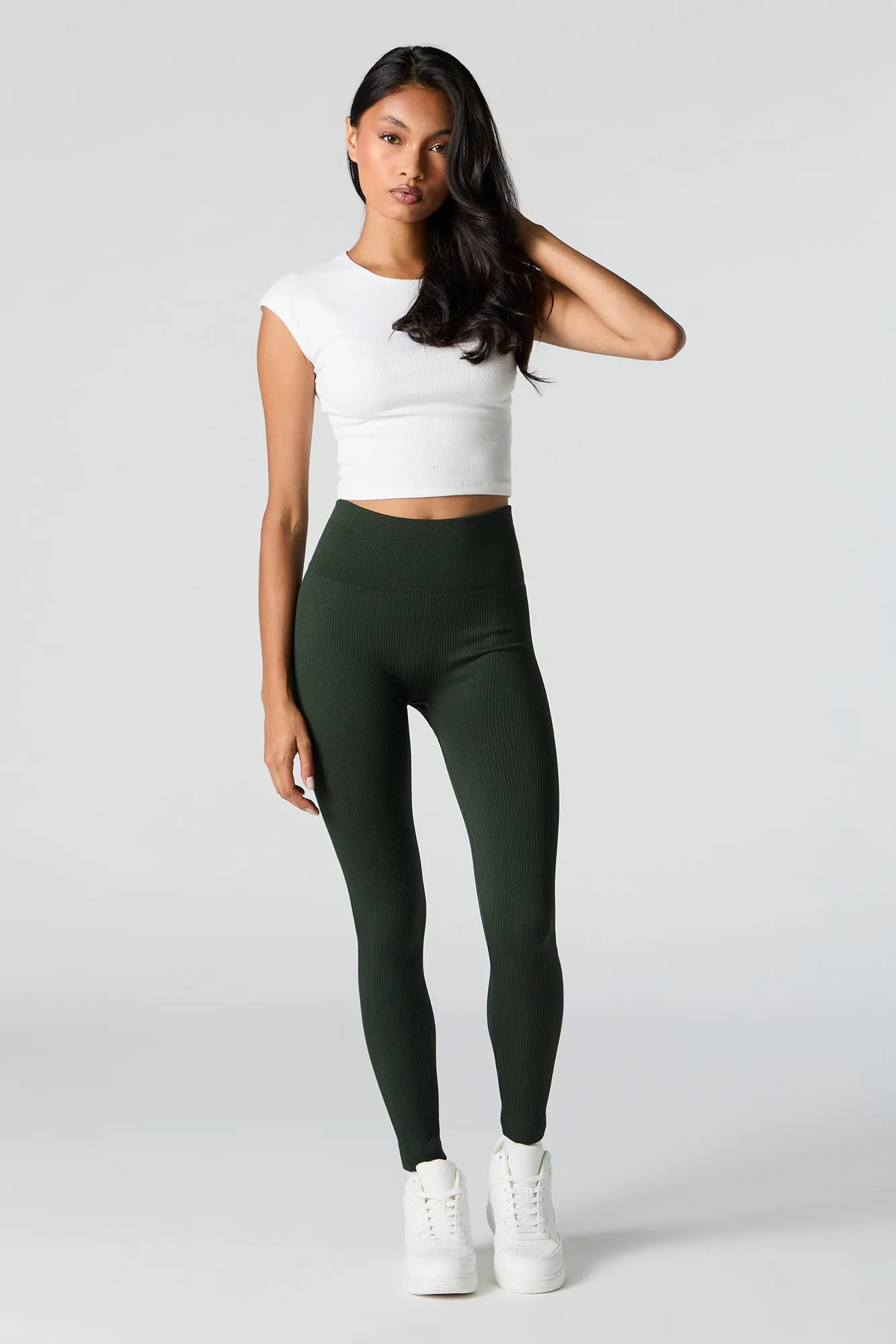 Seamless Ribbed High Rise Legging sold by Urban Planet