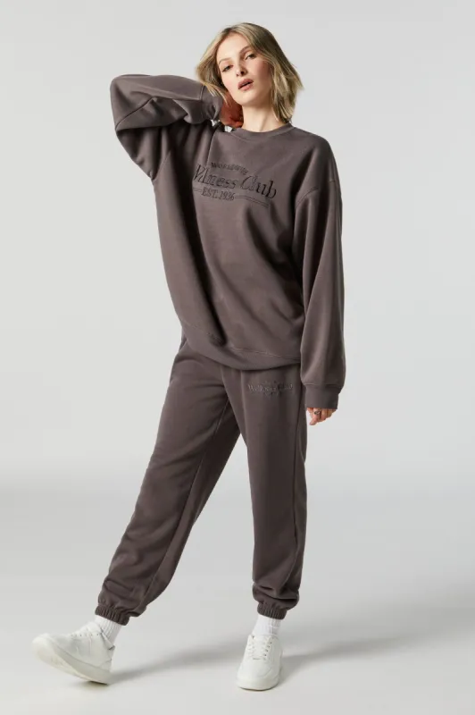 Jogger en molleton avec motif brodé Worldwide sold by Urban Planet