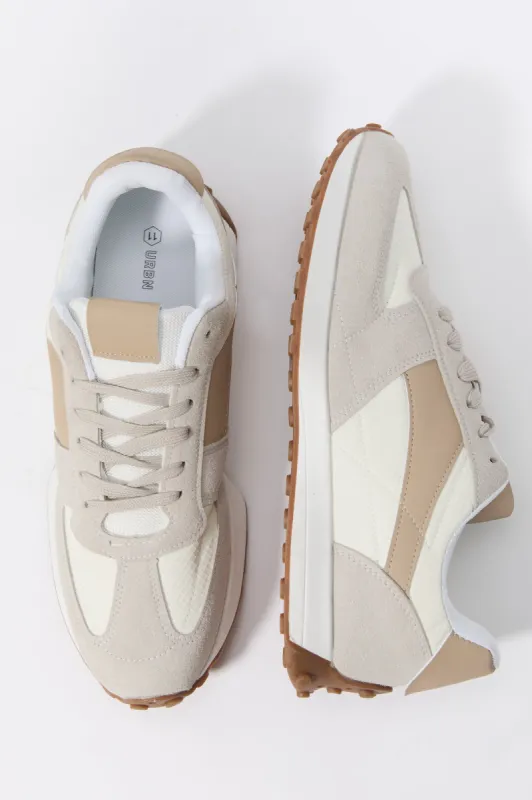Faux Suede Colourblock Running Shoe sold by Urban Planet