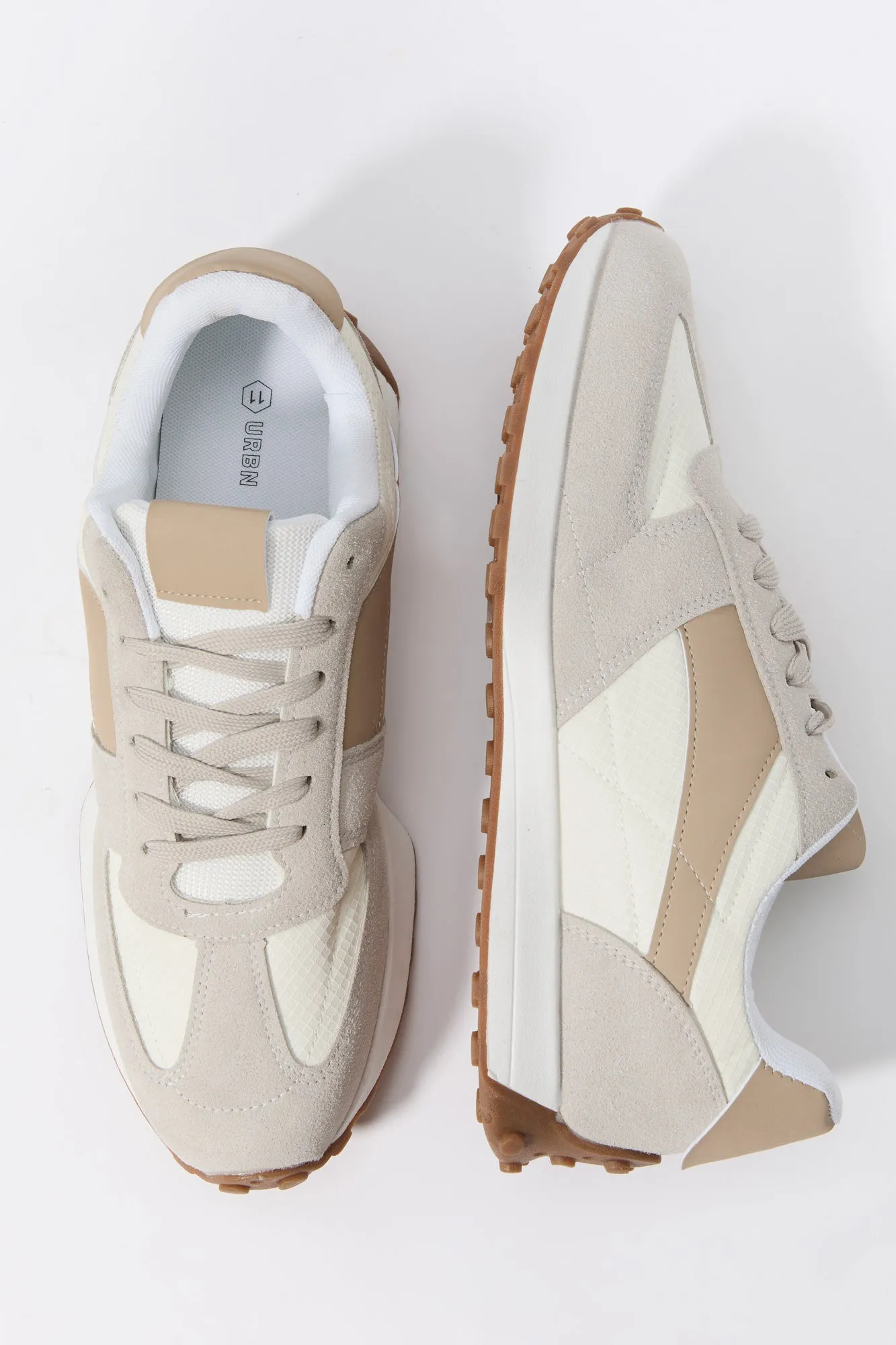 Faux Suede Colourblock Running Shoe sold by Urban Planet