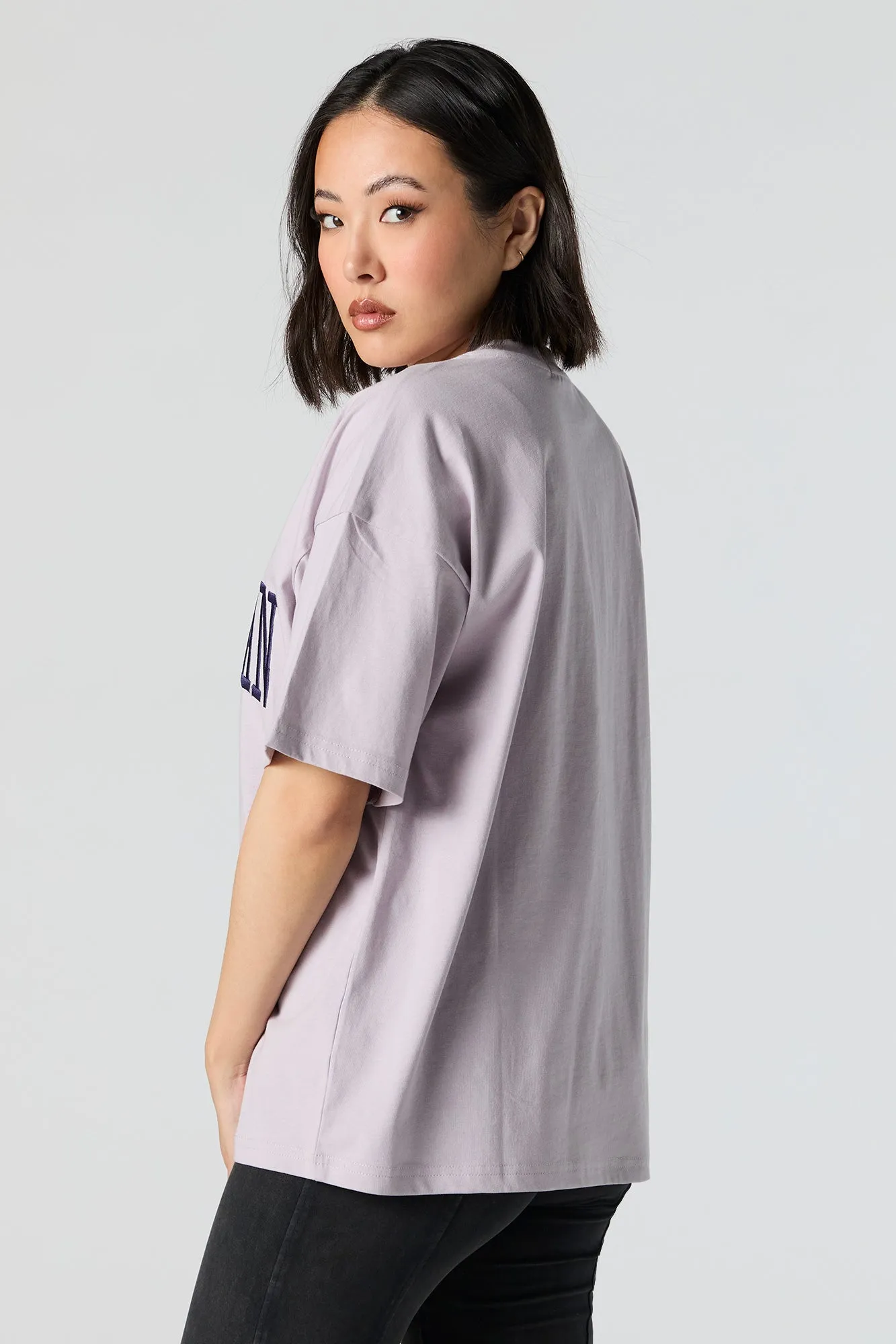 Manhattan Embroidered Oversized T-Shirt sold by Urban Planet product image thumbnail 3