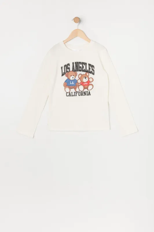 Girls Los Angeles Graphic Long Sleeve Top sold by Urban Planet