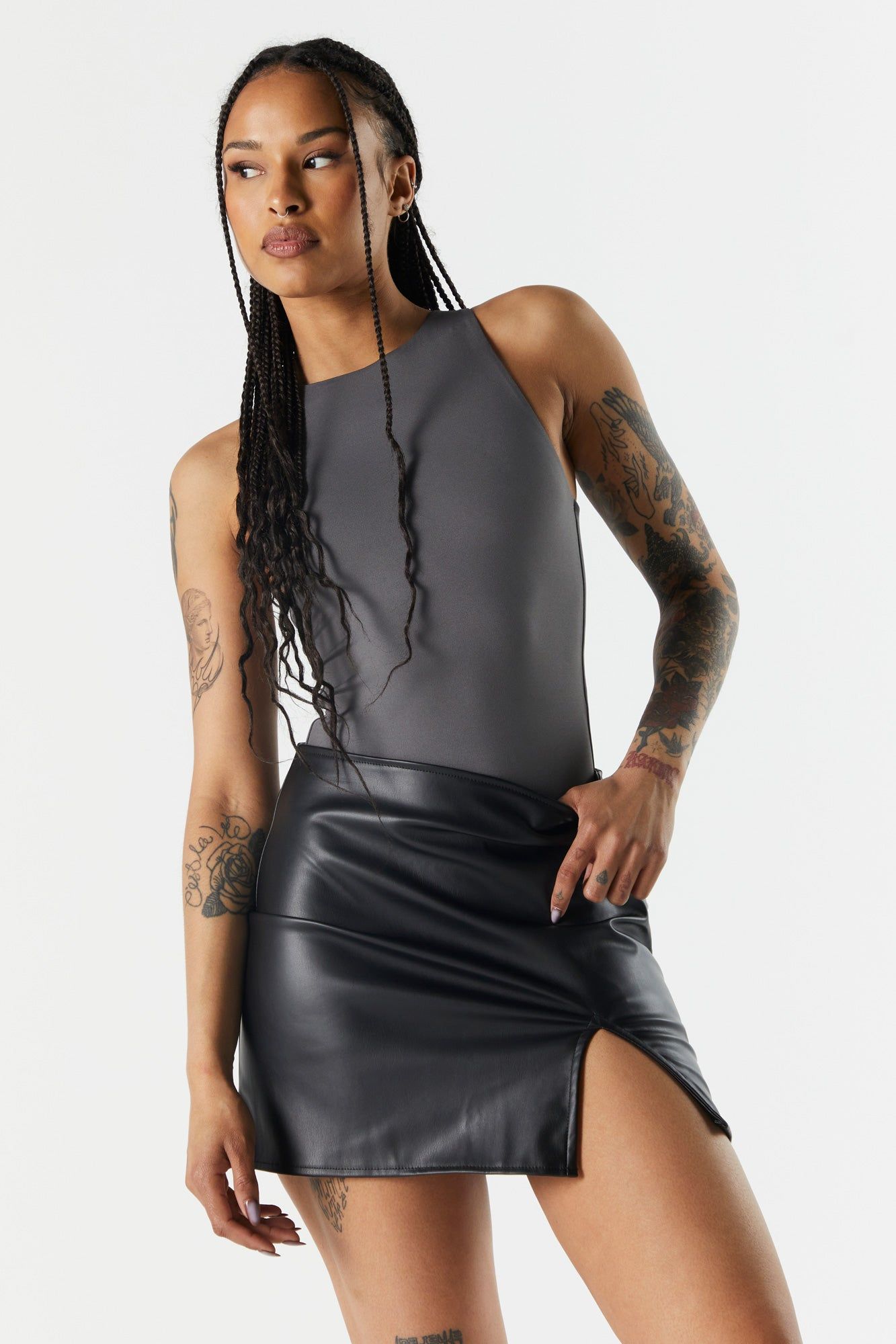Contour High Neck Bodysuit sold by Urban Planet product image thumbnail 6
