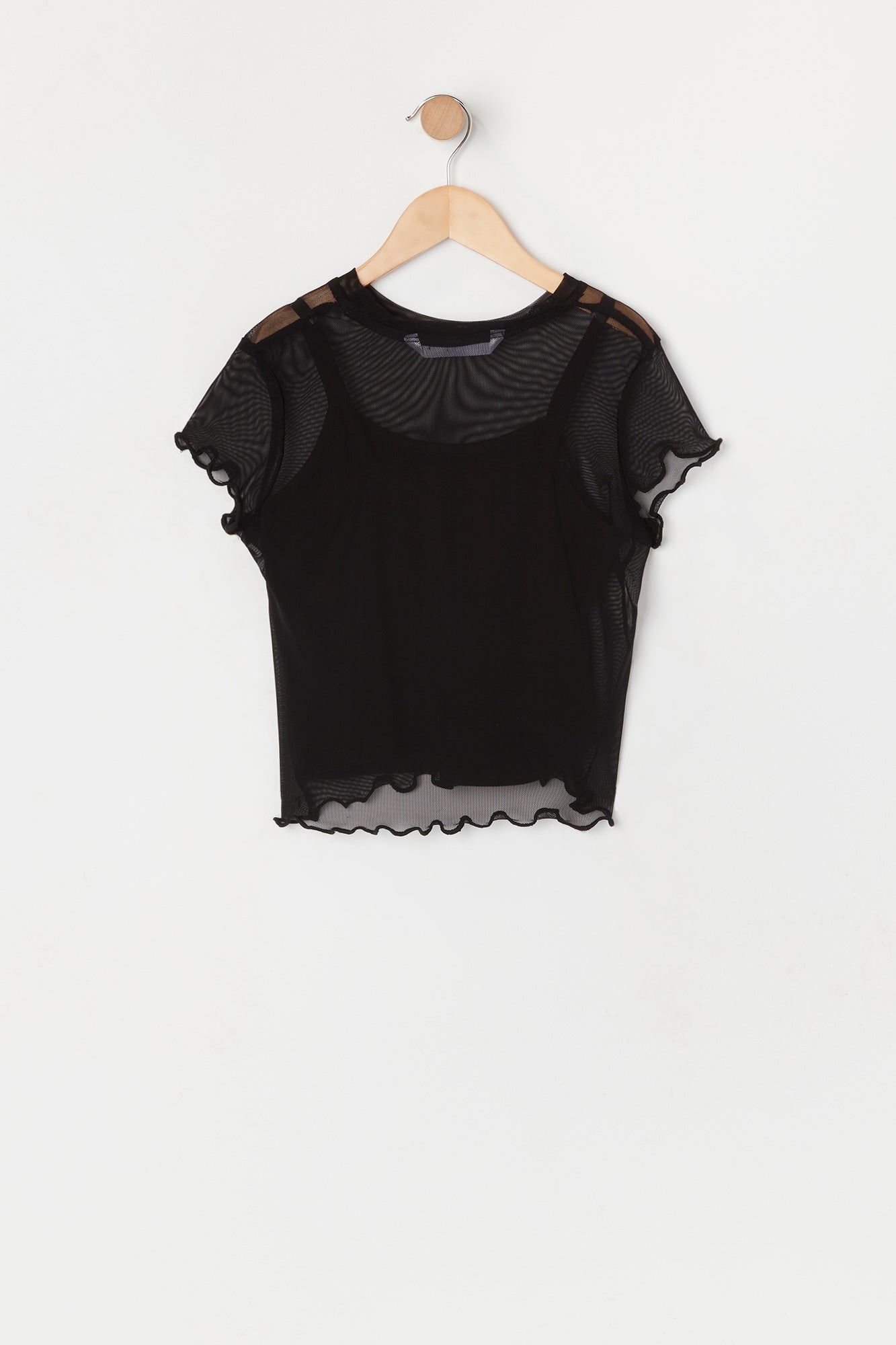 Ensemble avec t-shirt et débardeur en filet pour fille sold by Urban Planet product image thumbnail 2