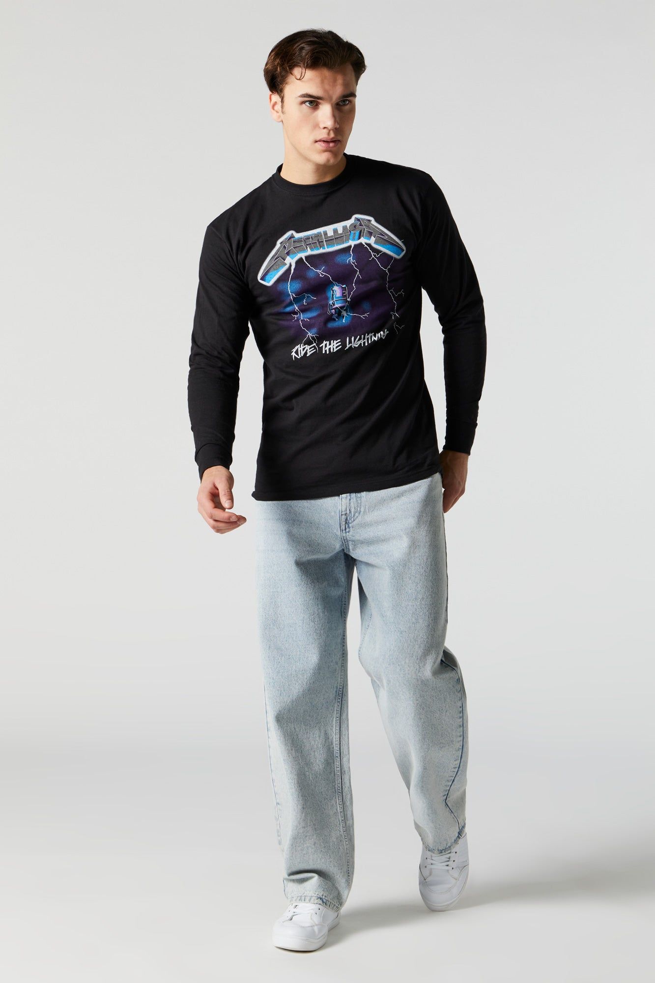 Metallica Graphic Long Sleeve Top sold by Urban Planet product image thumbnail 3