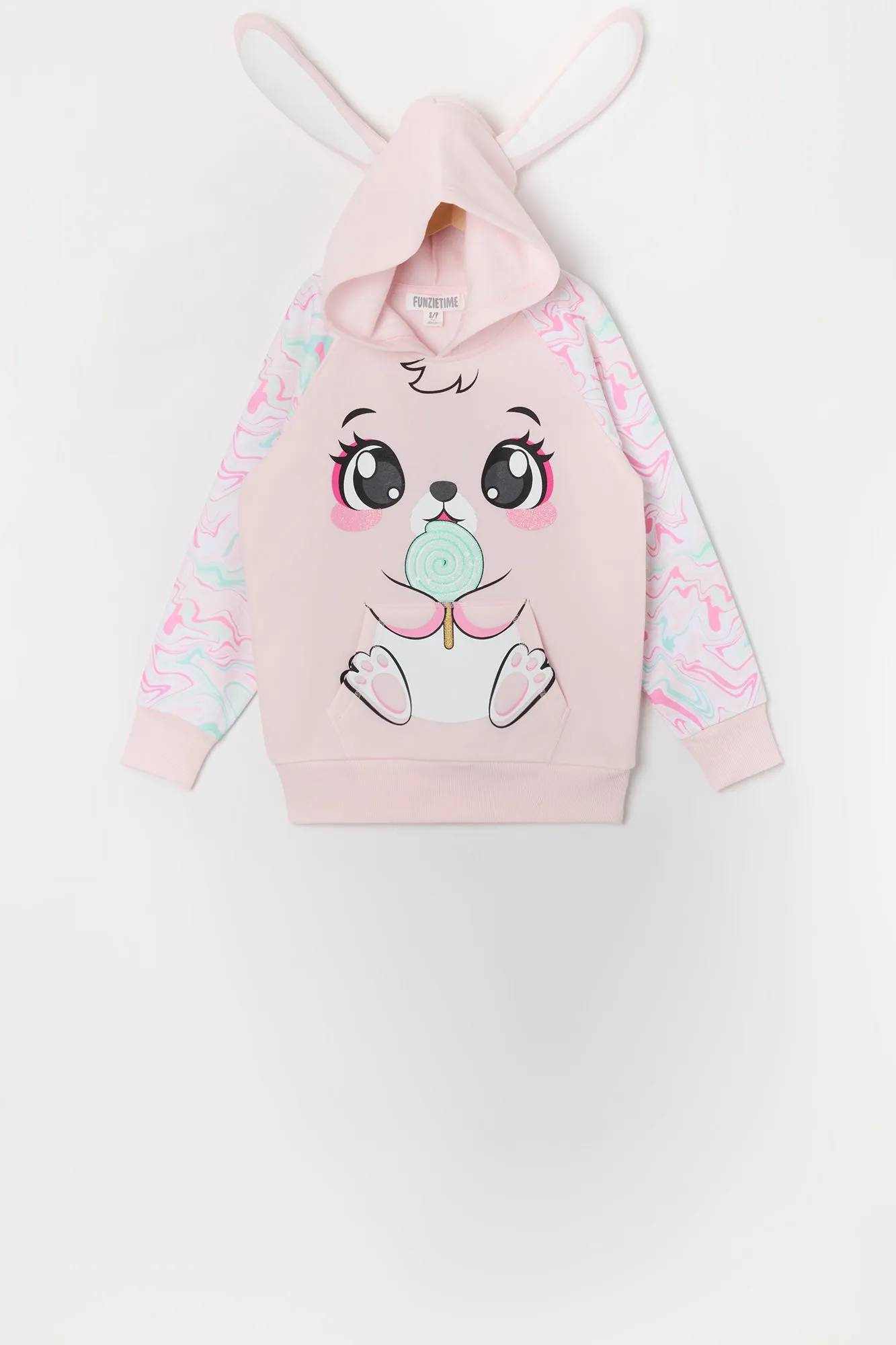 Girls Lollipop Bunny Character Hoodie sold by Urban Planet