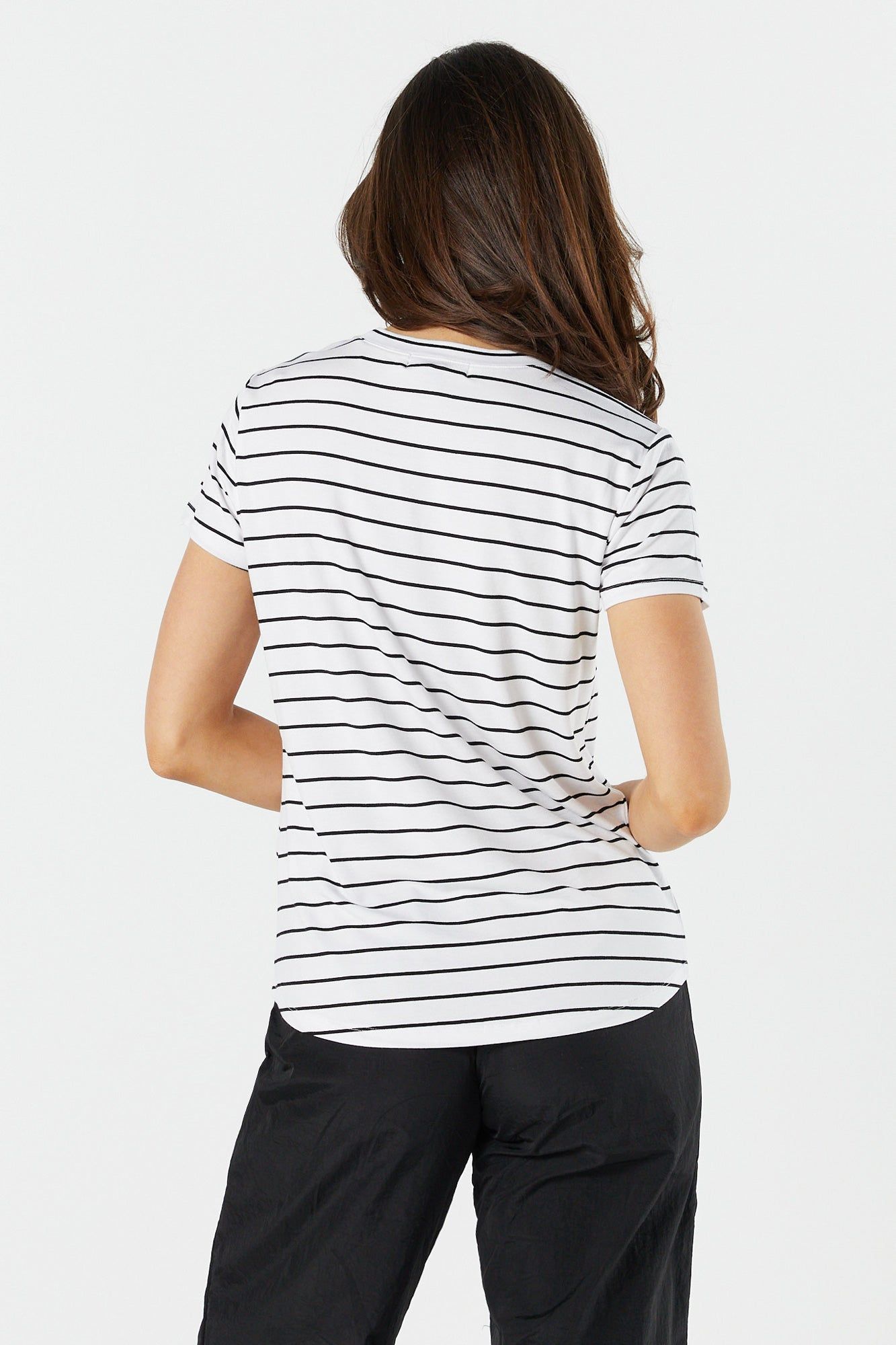 Striped Relaxed Crewneck T-Shirt sold by Urban Planet product image thumbnail 2