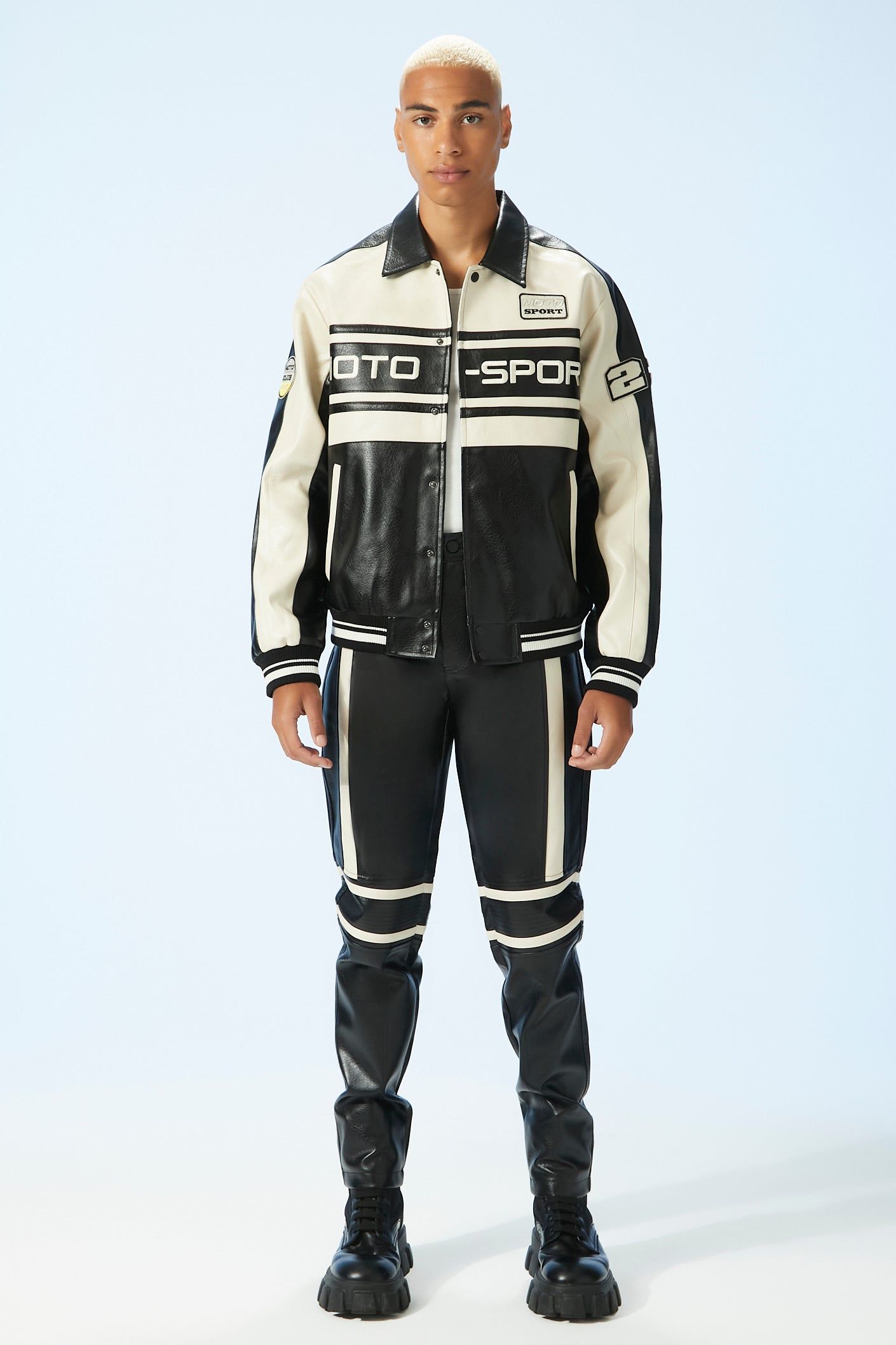 Faux Leather Striped Pant sold by Urban Planet product image thumbnail 3