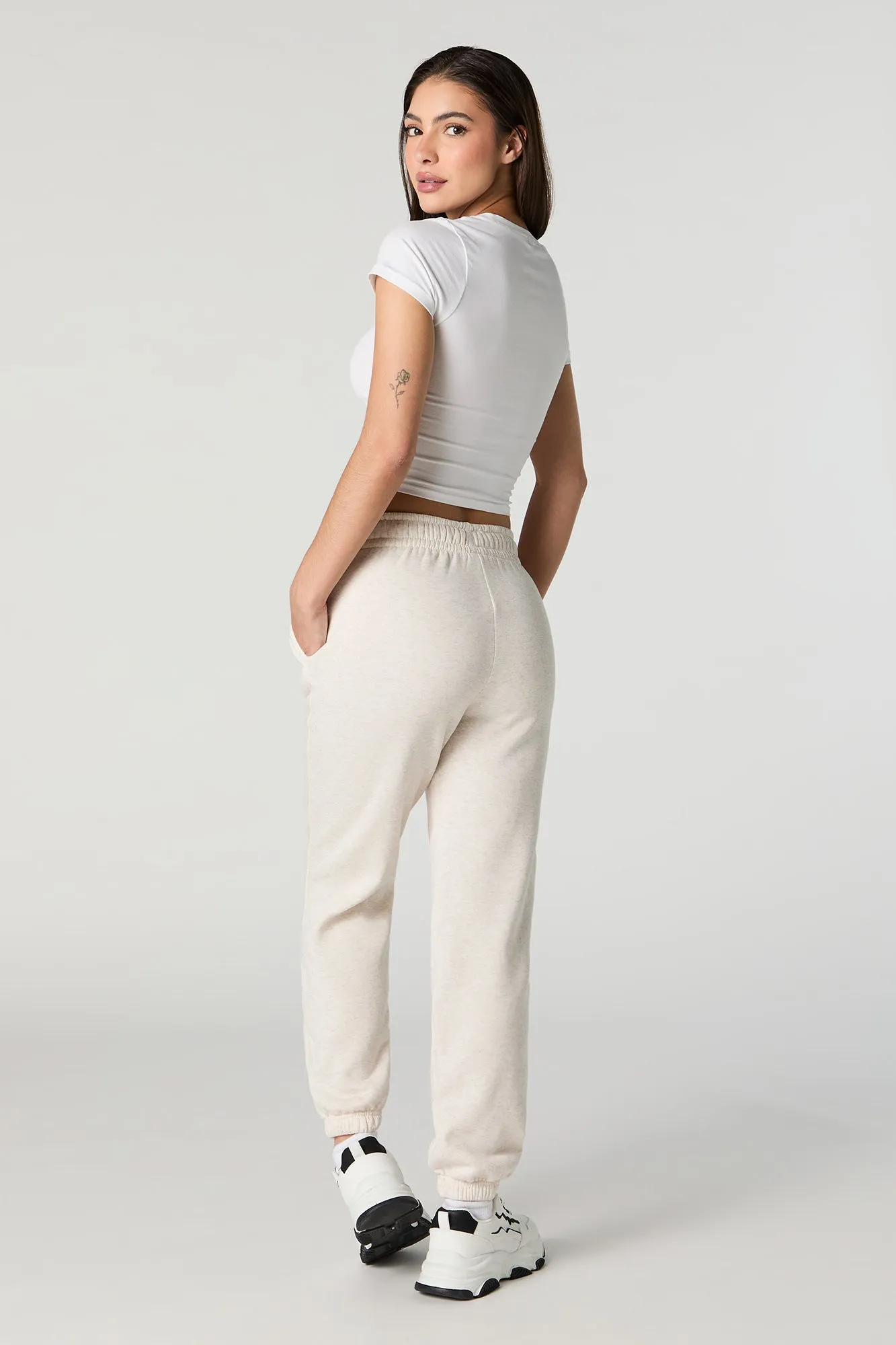 Soft Fleece High Rise Jogger sold by Urban Planet product image thumbnail 3