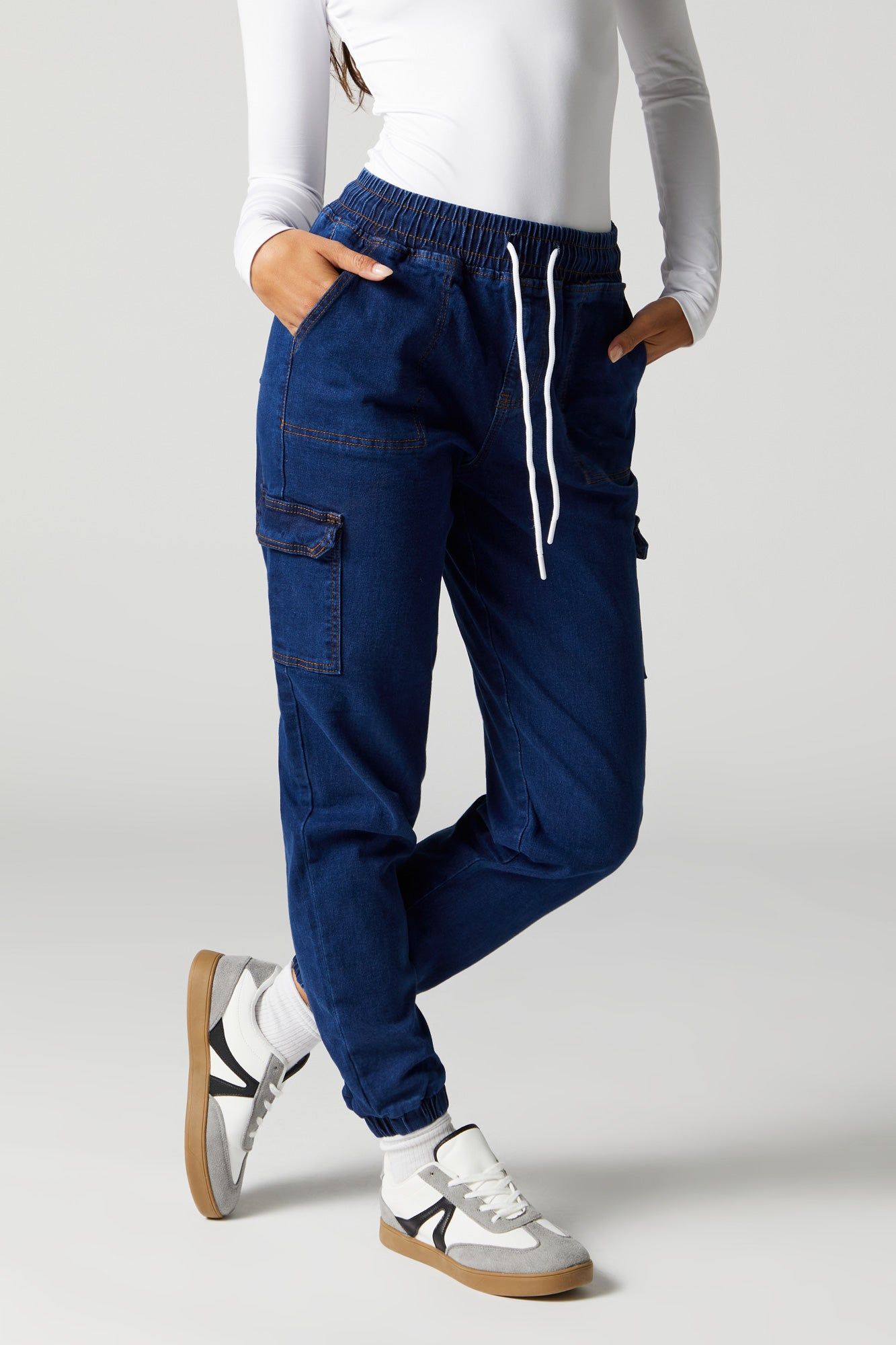 Dark Wash Denim Jogger sold by Urban Planet product image thumbnail 2