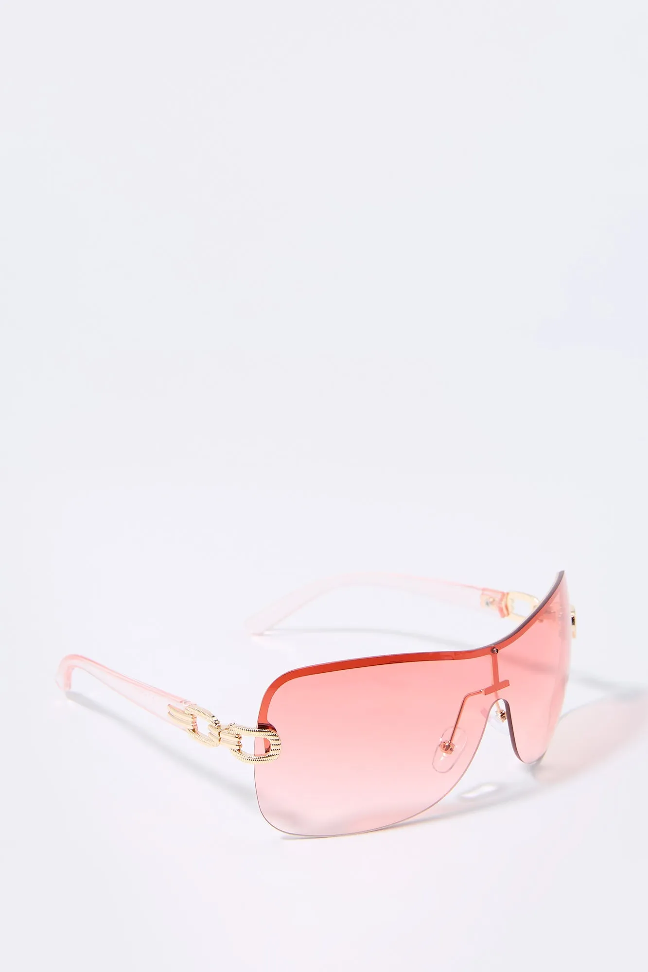 Coloured Rimless Shield Sunglasses sold by Urban Planet product image thumbnail 5