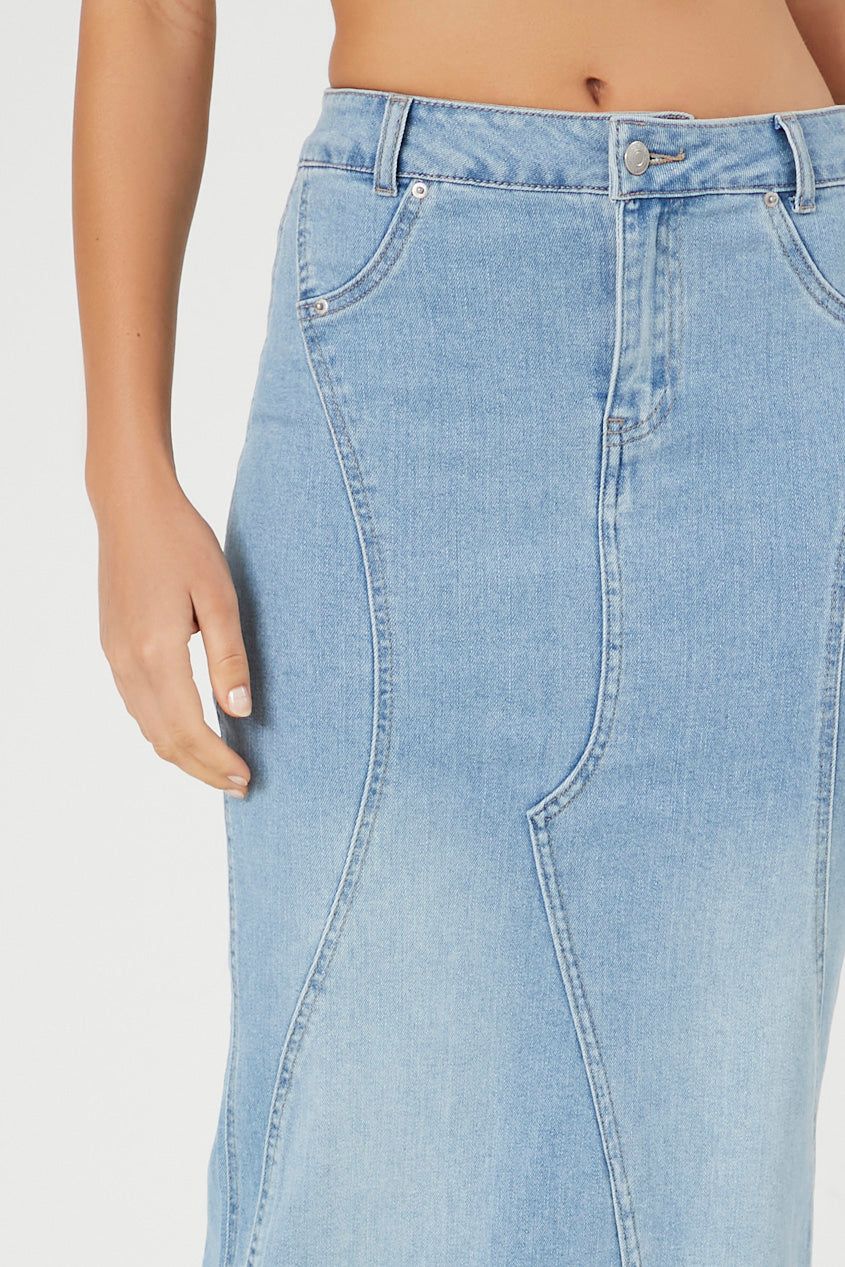 Denim A Line Maxi Skirt sold by Urban Planet product image thumbnail 4