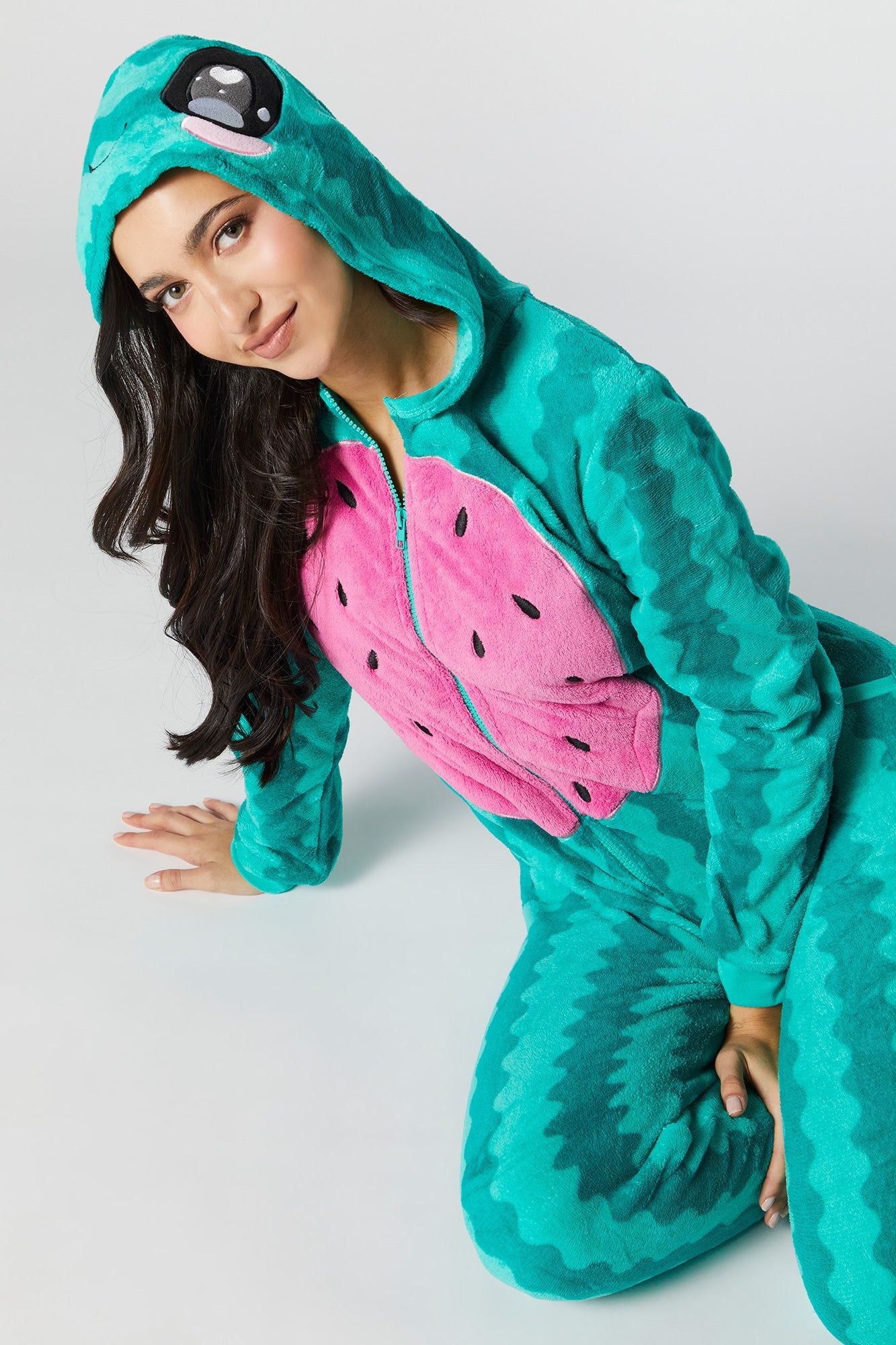 Plush 3D Watermelon Onesie sold by Urban Planet product image thumbnail 3