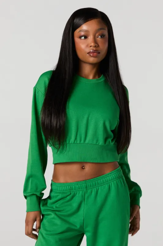 Crewneck Cropped Sweatshirt sold by Urban Planet