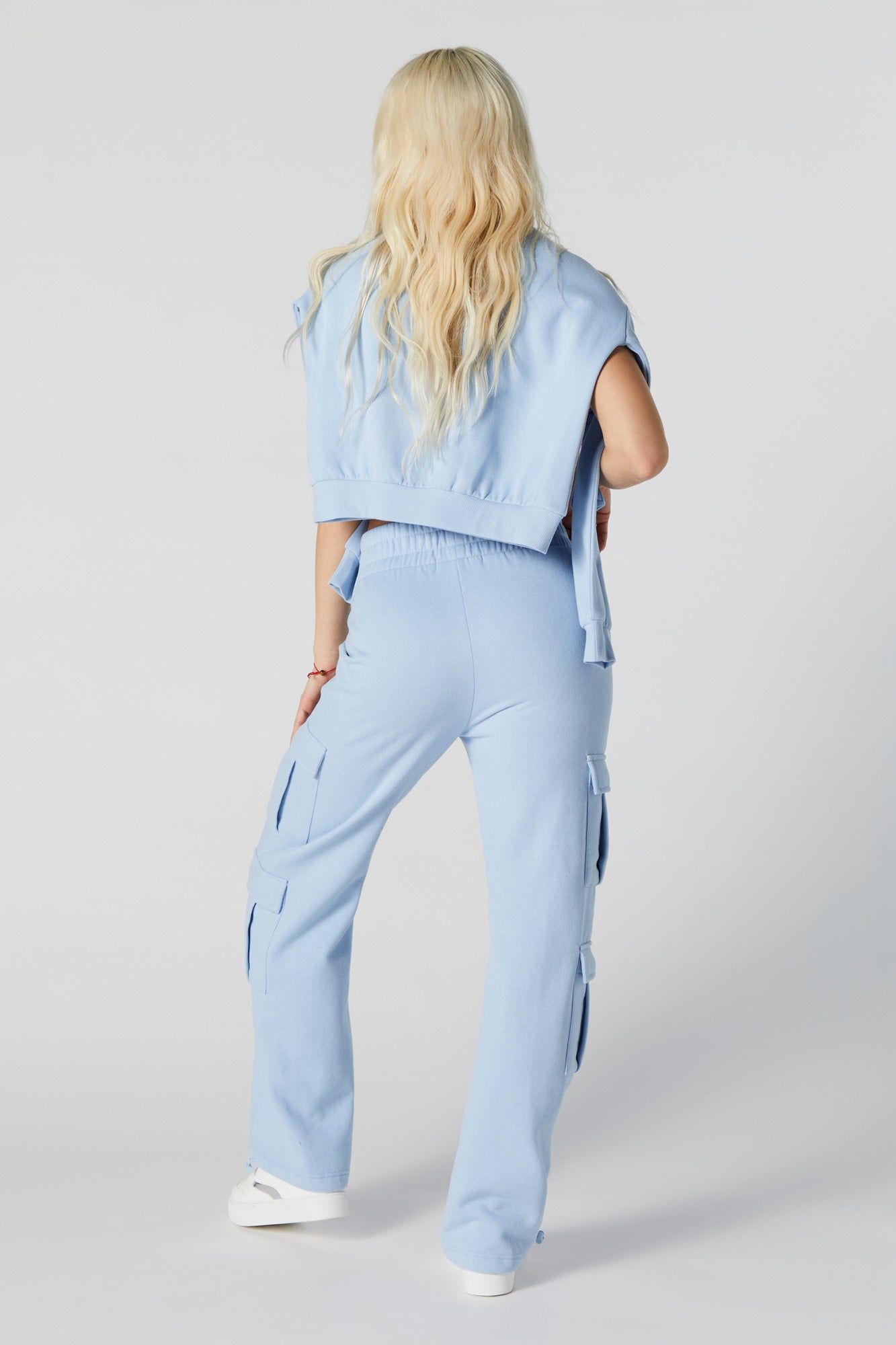 Jogger cargo à jambe large avec poches multiples sold by Urban Planet product image thumbnail 3