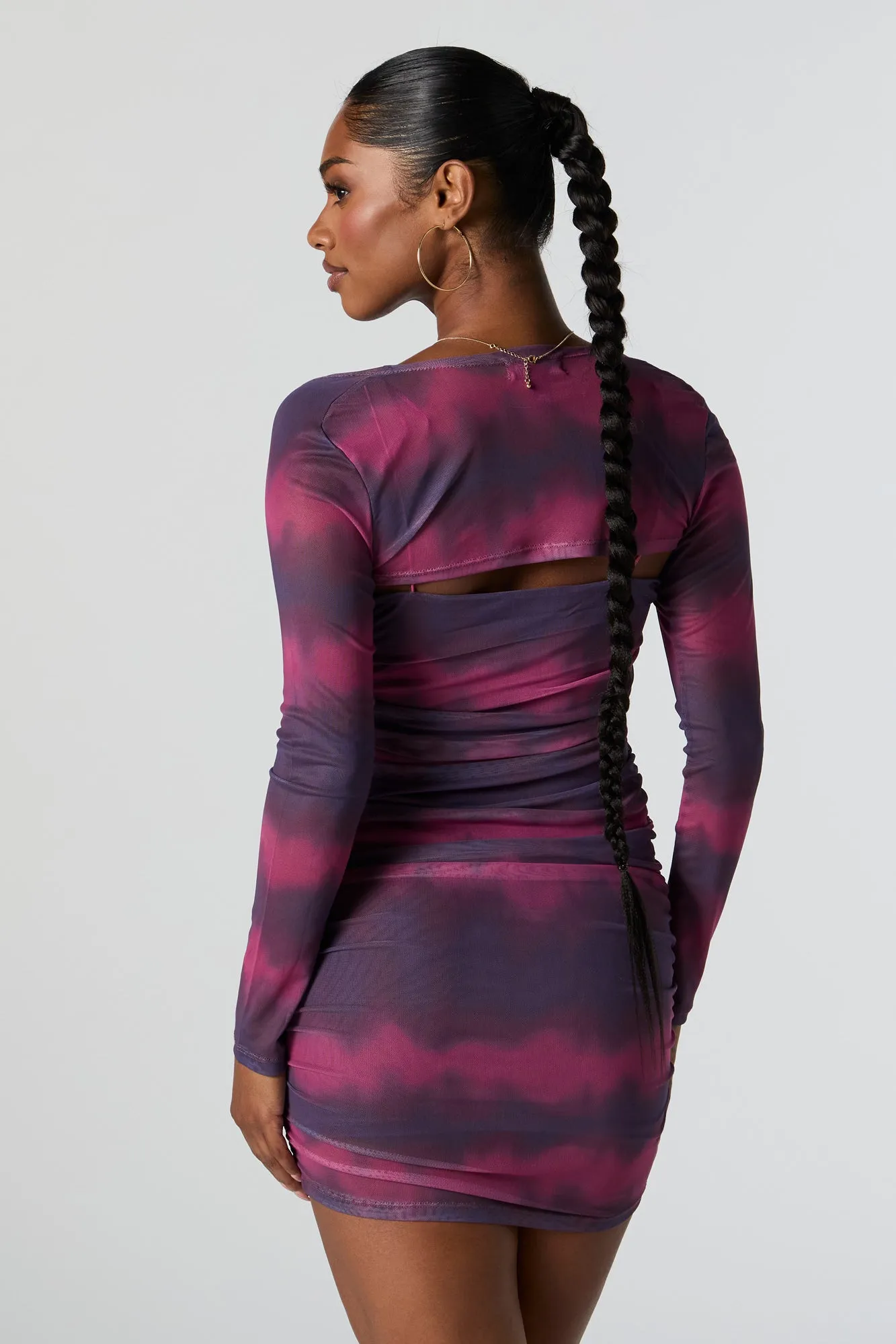 Minirobe et veste courte en filet ruché sold by Urban Planet product image thumbnail 2