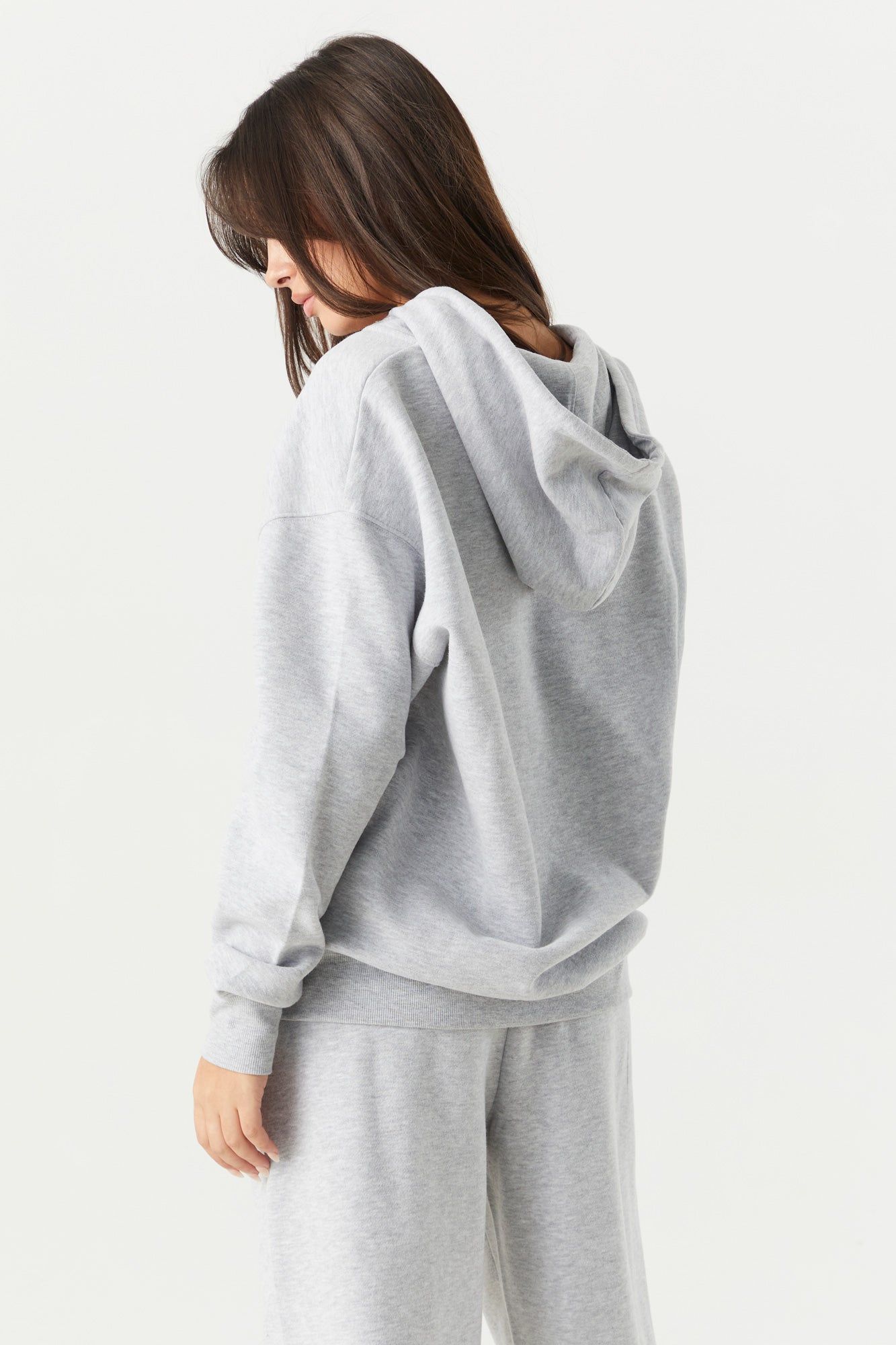 Fleece Oversized Zip-Up Hoodie sold by Urban Planet product image thumbnail 8