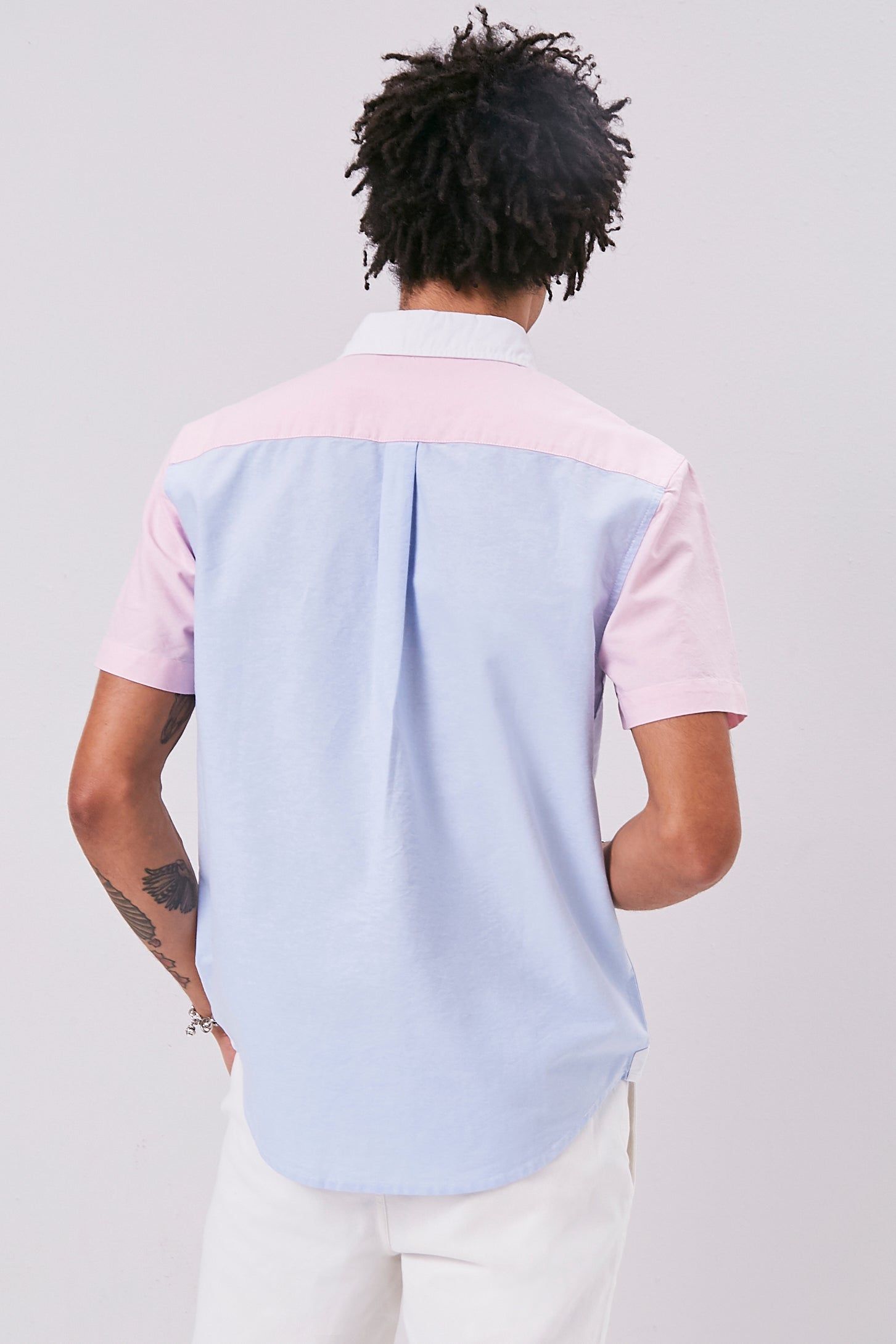 Haut boutonné ajusté avec blocs de couleurs sold by Urban Planet product image thumbnail 2