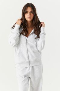 Fleece Oversized Zip-Up Hoodie sold by Urban Planet