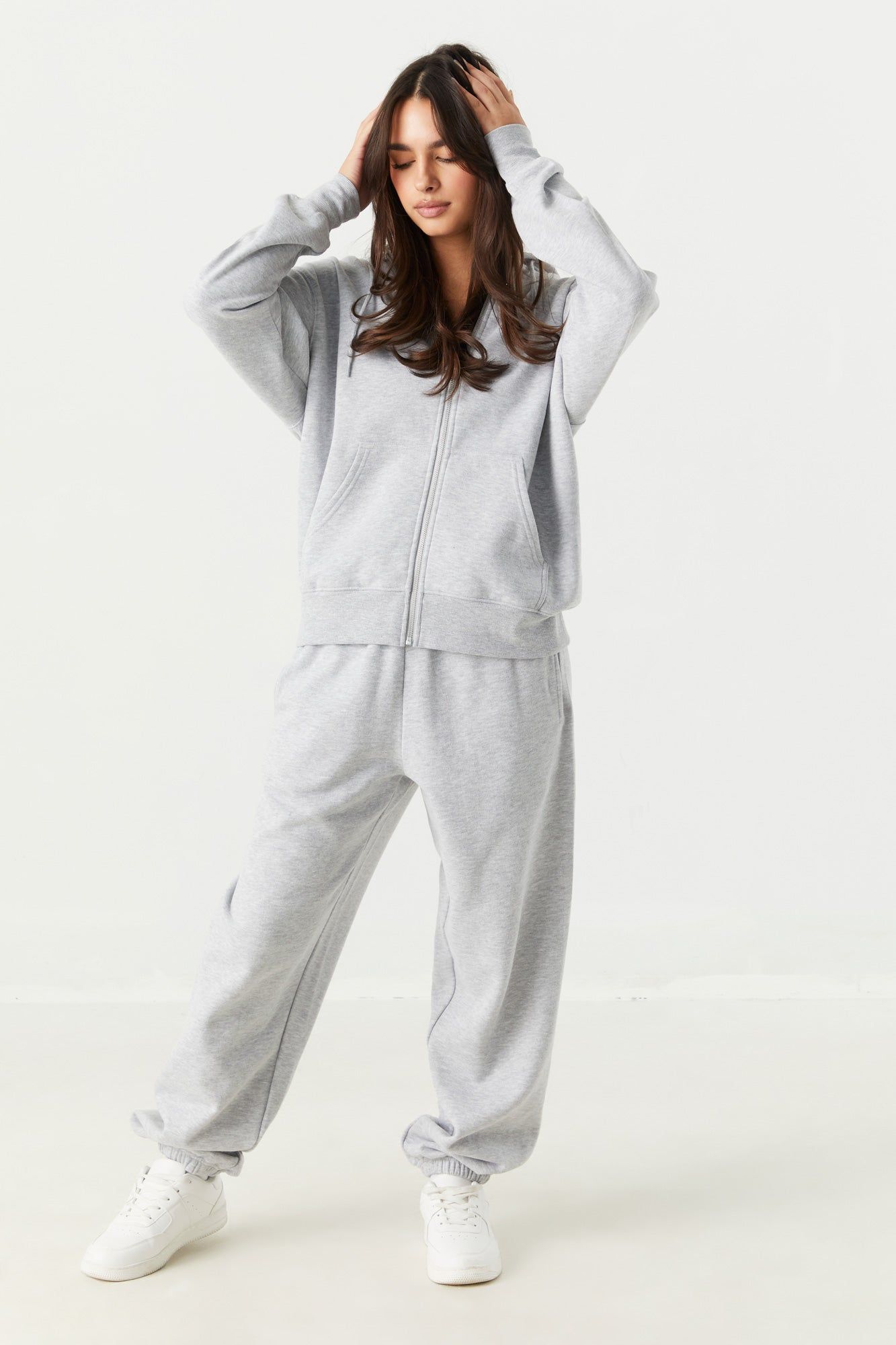 Fleece Oversized Zip-Up Hoodie sold by Urban Planet product image thumbnail 9