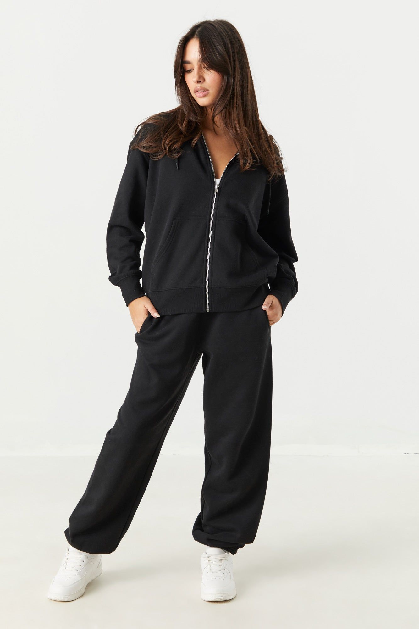 Fleece Oversized Zip-Up Hoodie sold by Urban Planet product image thumbnail 6