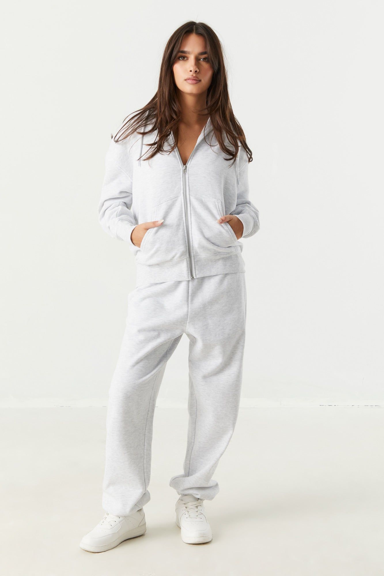 Fleece Oversized Zip-Up Hoodie sold by Urban Planet product image thumbnail 3