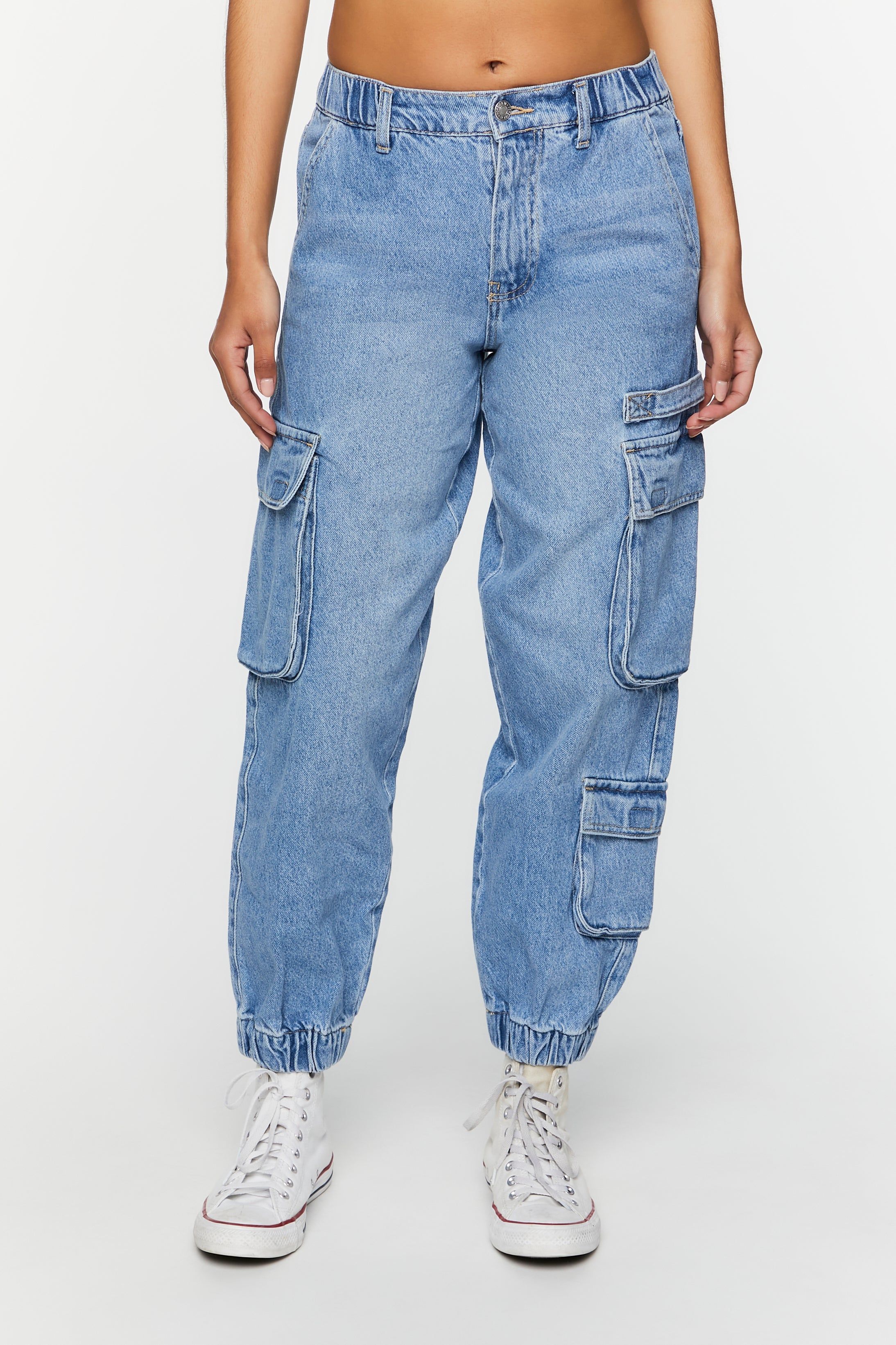 Mid Rise Denim Cargo Jogger sold by Urban Planet product image thumbnail 2