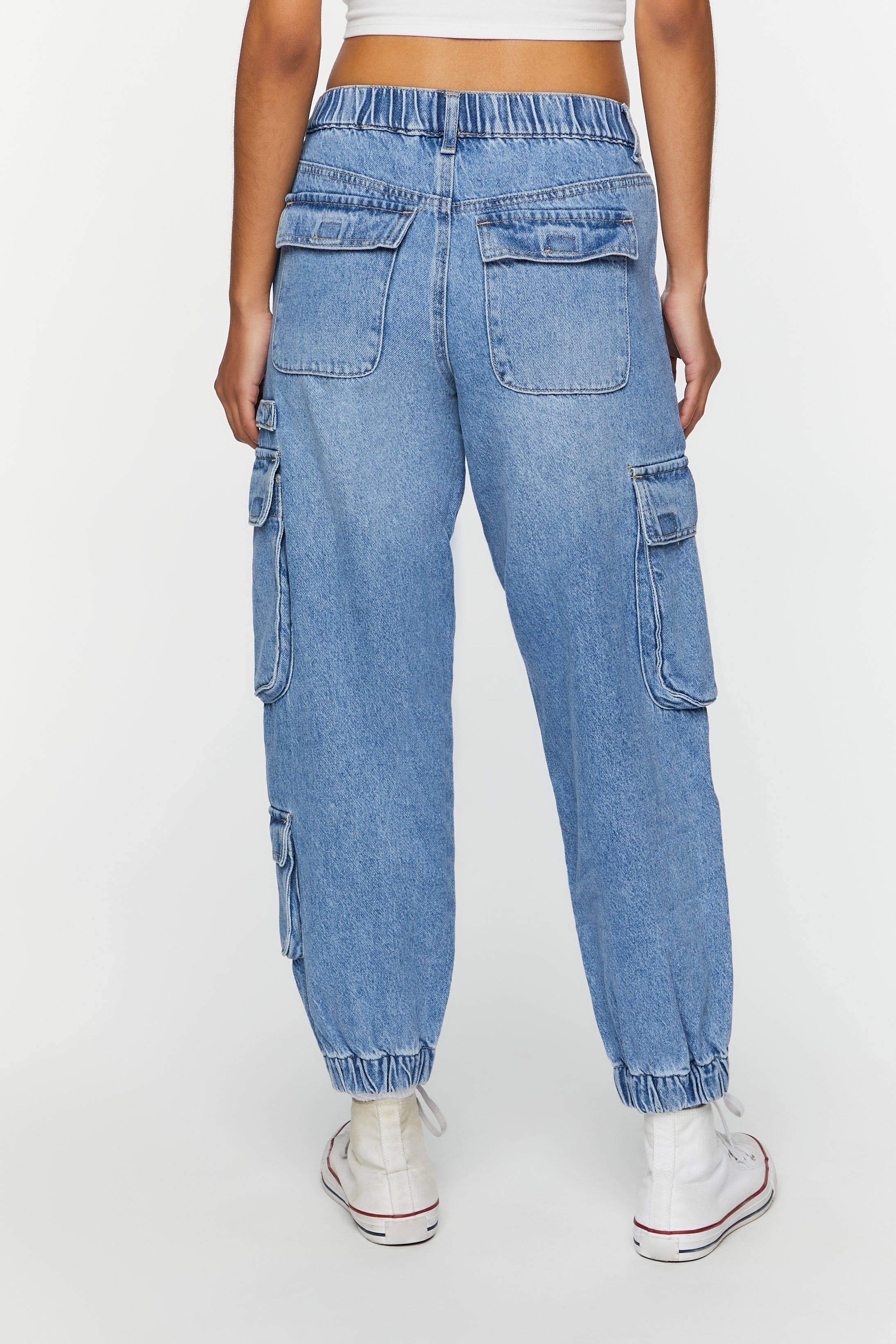 Mid Rise Denim Cargo Jogger sold by Urban Planet product image thumbnail 3