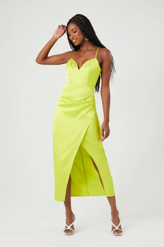 Satin Sweetheart Maxi Dress sold by Urban Planet
