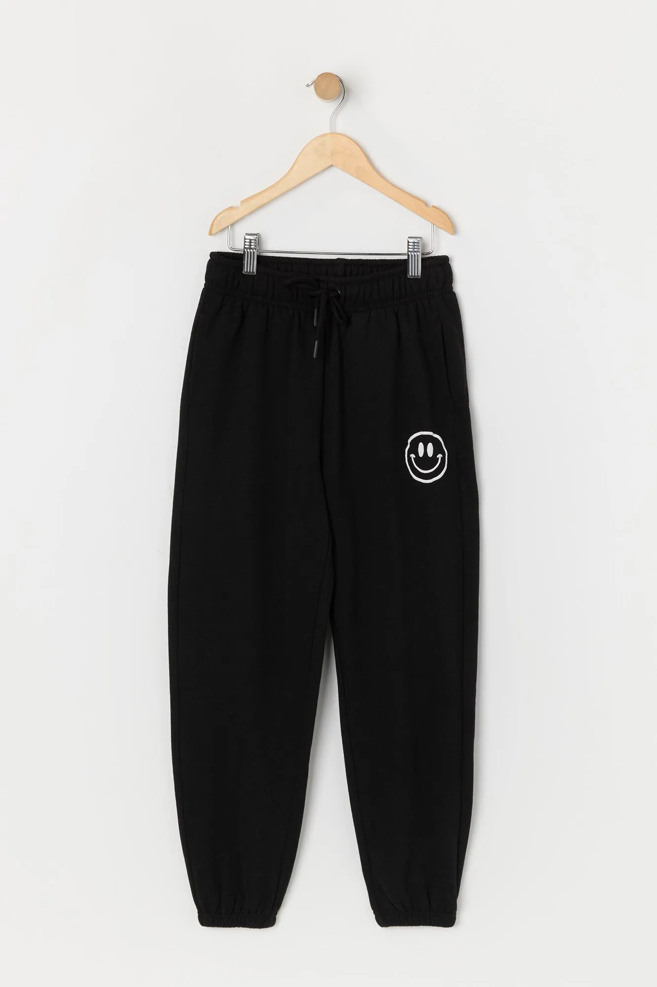 Jogger en molleton à broderie de sourire pour filles sold by Urban Planet