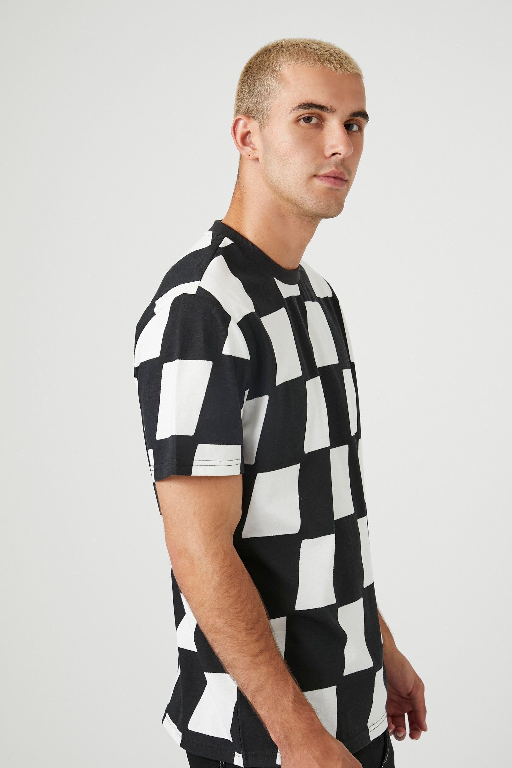 Checkered Crewneck T-Shirt sold by Urban Planet product image thumbnail 2