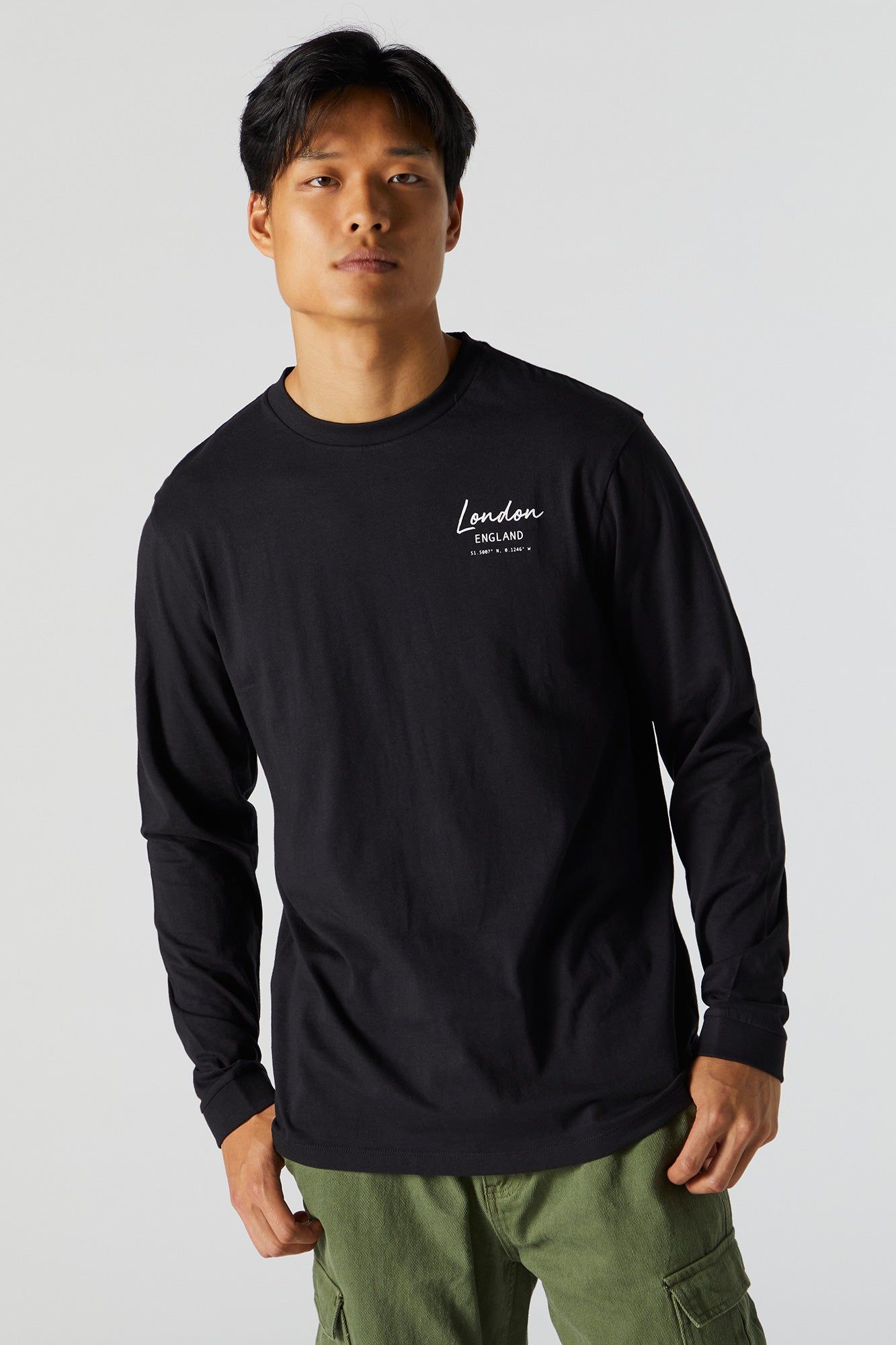 London Graphic Long Sleeve Top sold by Urban Planet