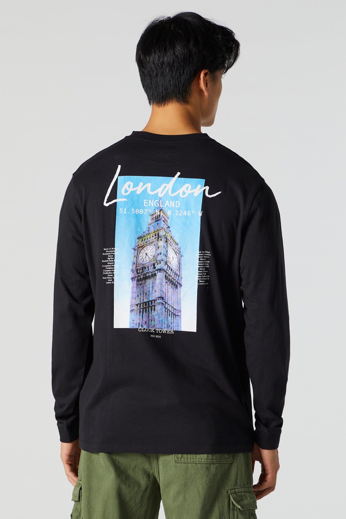 London Graphic Long Sleeve Top sold by Urban Planet product image thumbnail 2