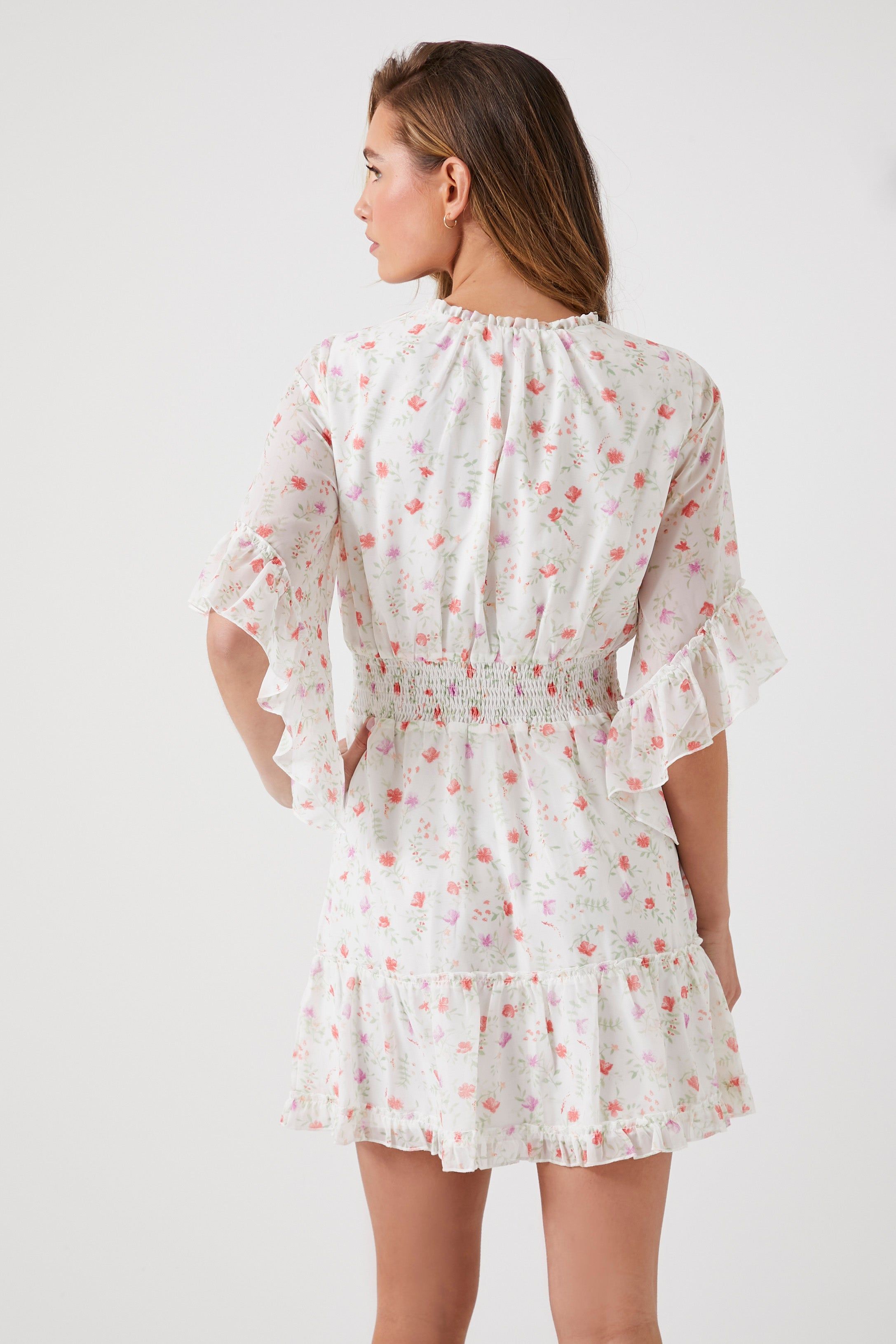 Minirobe fleurie en chiffon sold by Urban Planet product image thumbnail 2