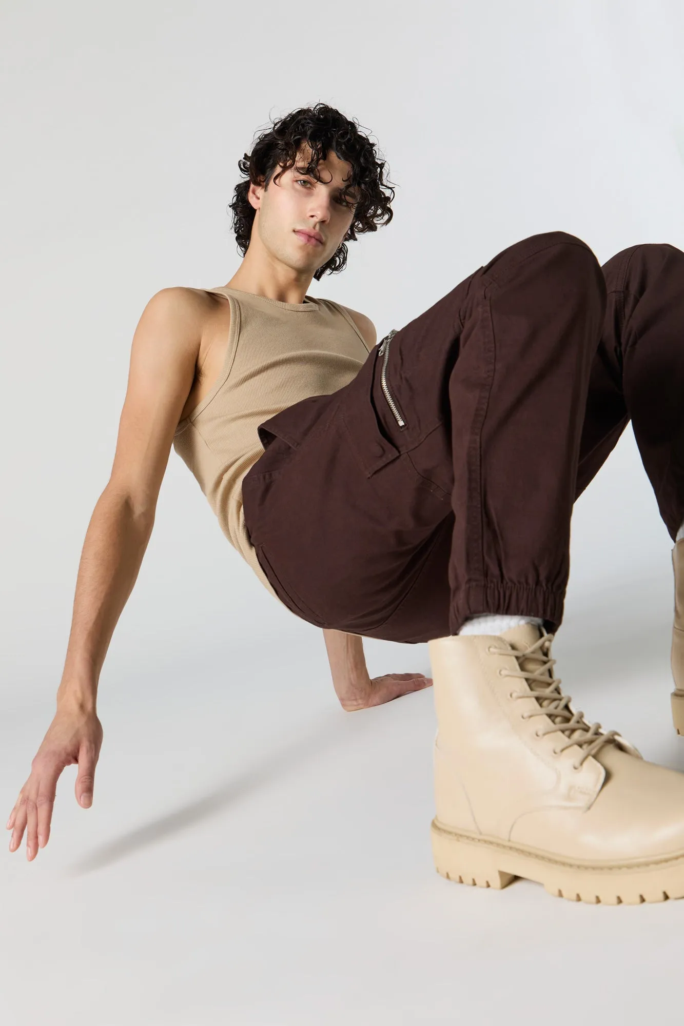 Zipper Pocket Cargo Jogger sold by Urban Planet