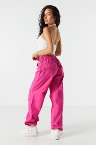 Canvas High-Rise Cargo Parachute Pant sold by Urban Planet