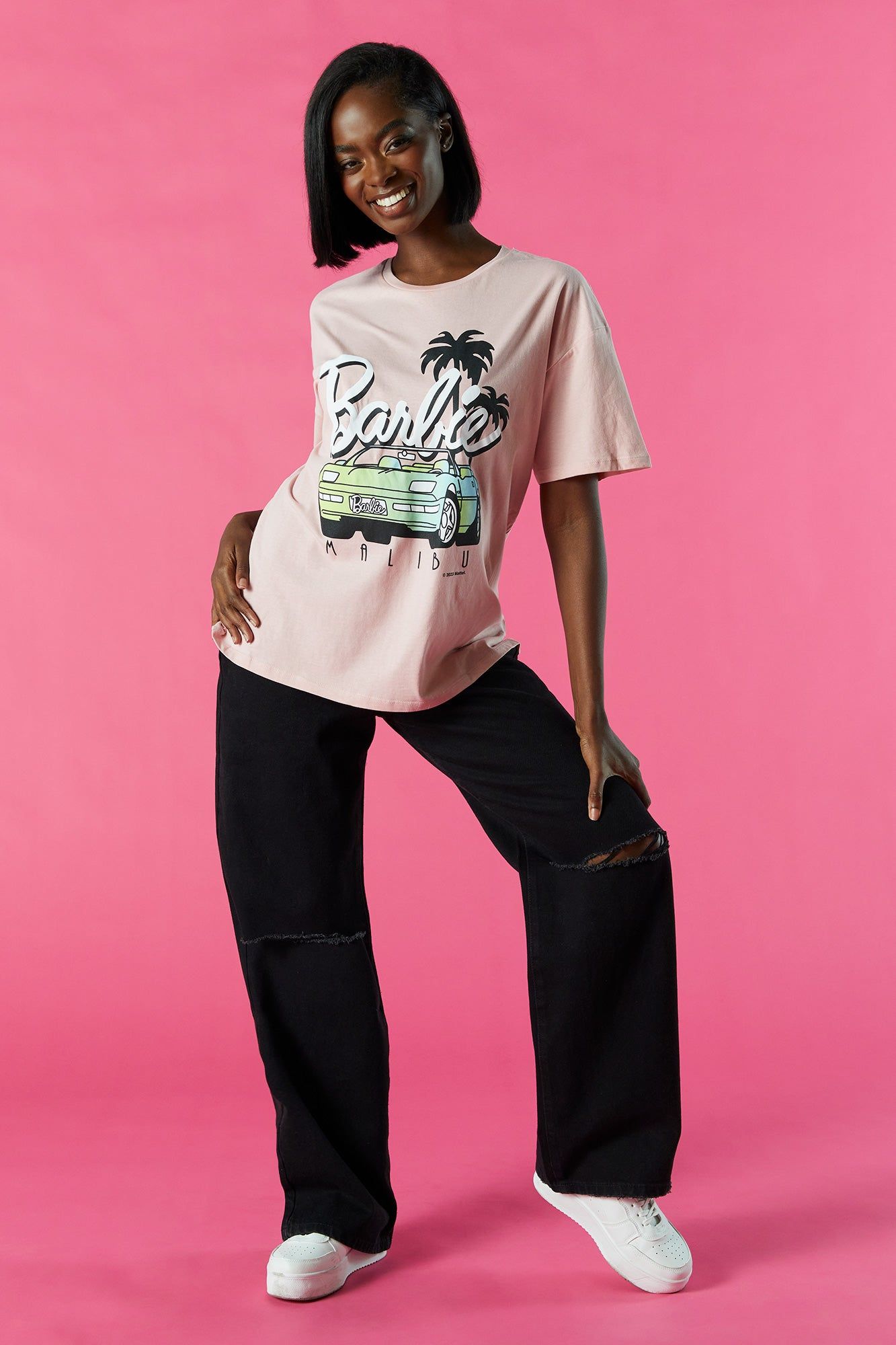 Barbie™ Malibu Graphic Boyfriend T-Shirt sold by Urban Planet product image thumbnail 4