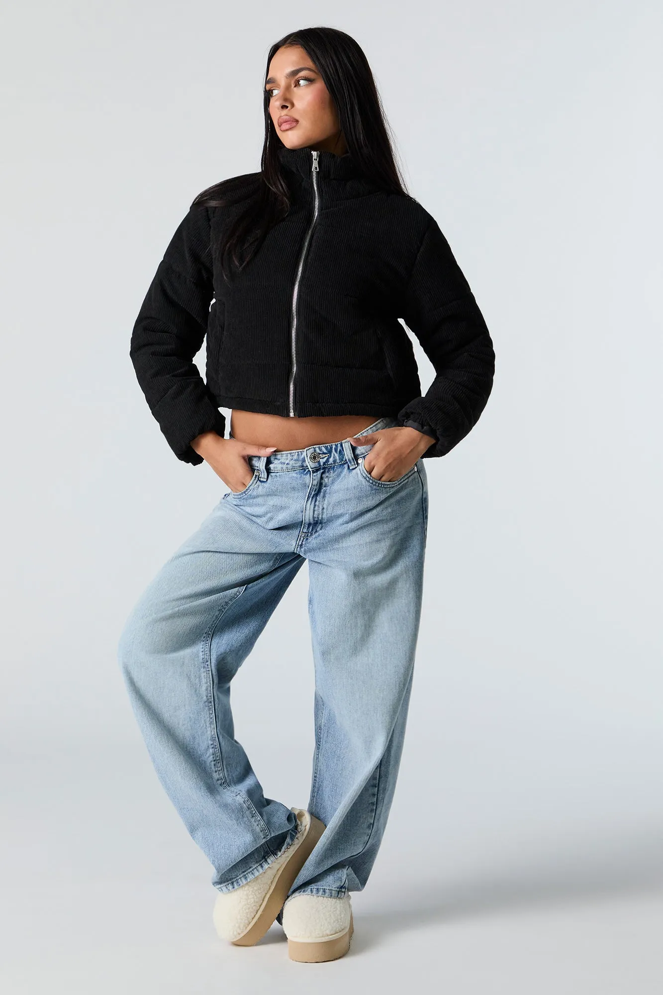 Blouson bouffant en velours côtelé sold by Urban Planet product image thumbnail 3