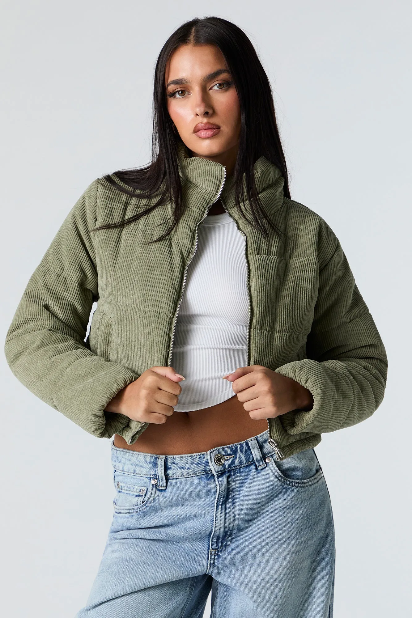 Blouson bouffant en velours côtelé sold by Urban Planet product image thumbnail 4