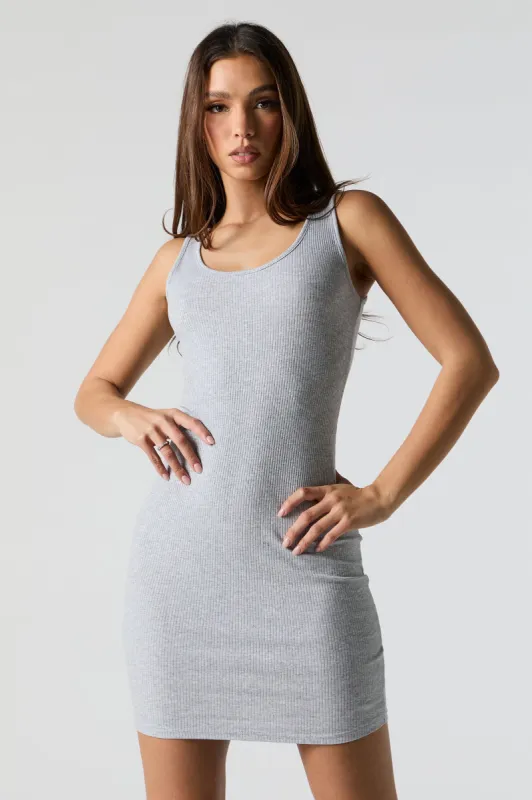 Ribbed Scoop Neck Sleeveless Bodycon Mini Dress sold by Urban Planet