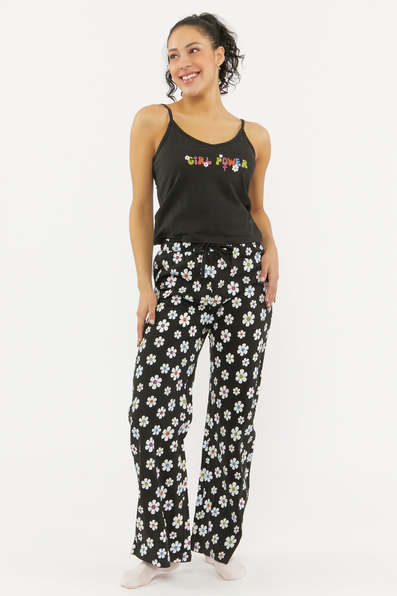 Girl Power Graphic Tank and Pant 2-Piece Pajama Set sold by Urban Planet