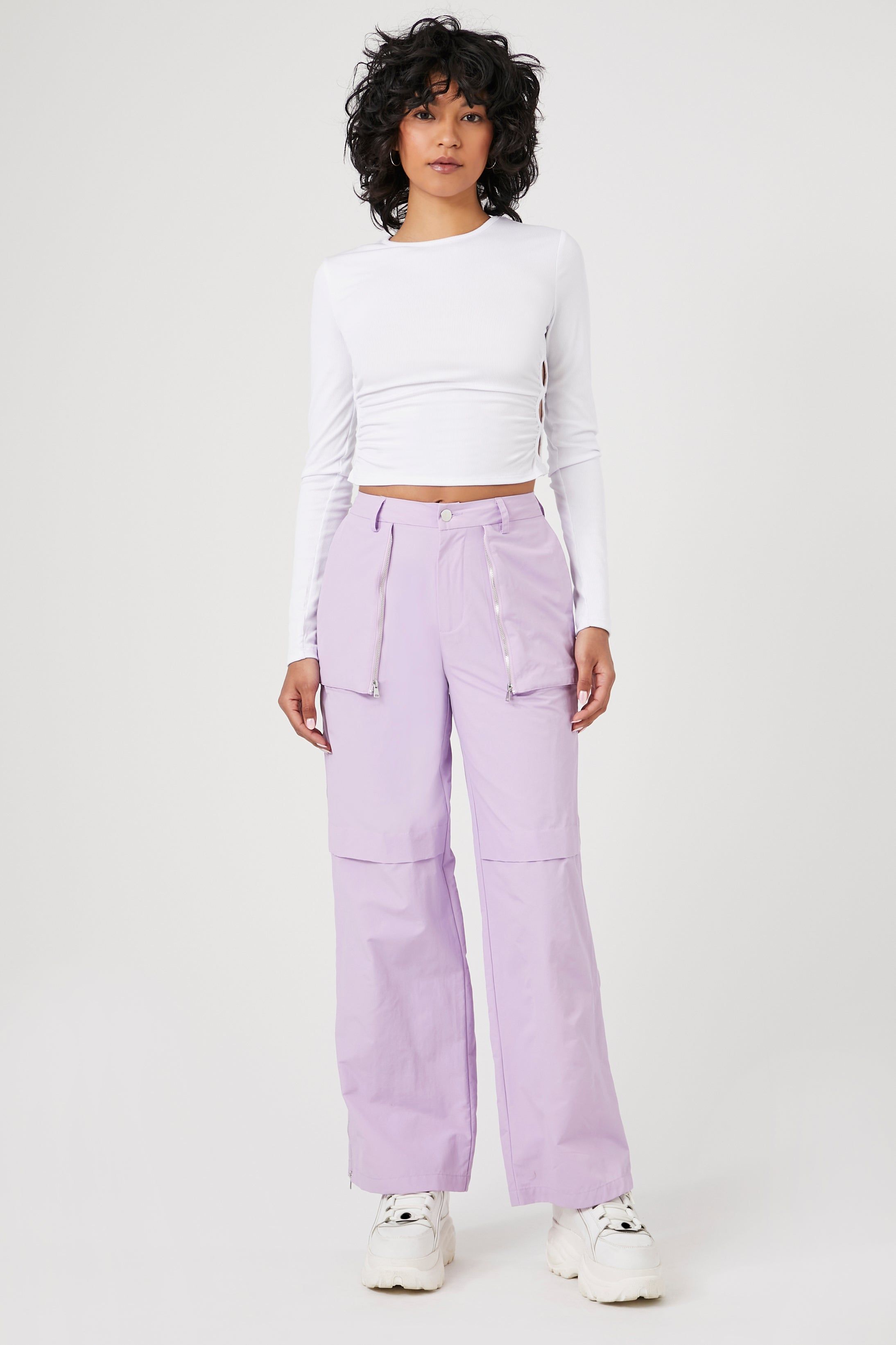 High-Rise Cargo Pants sold by Urban Planet