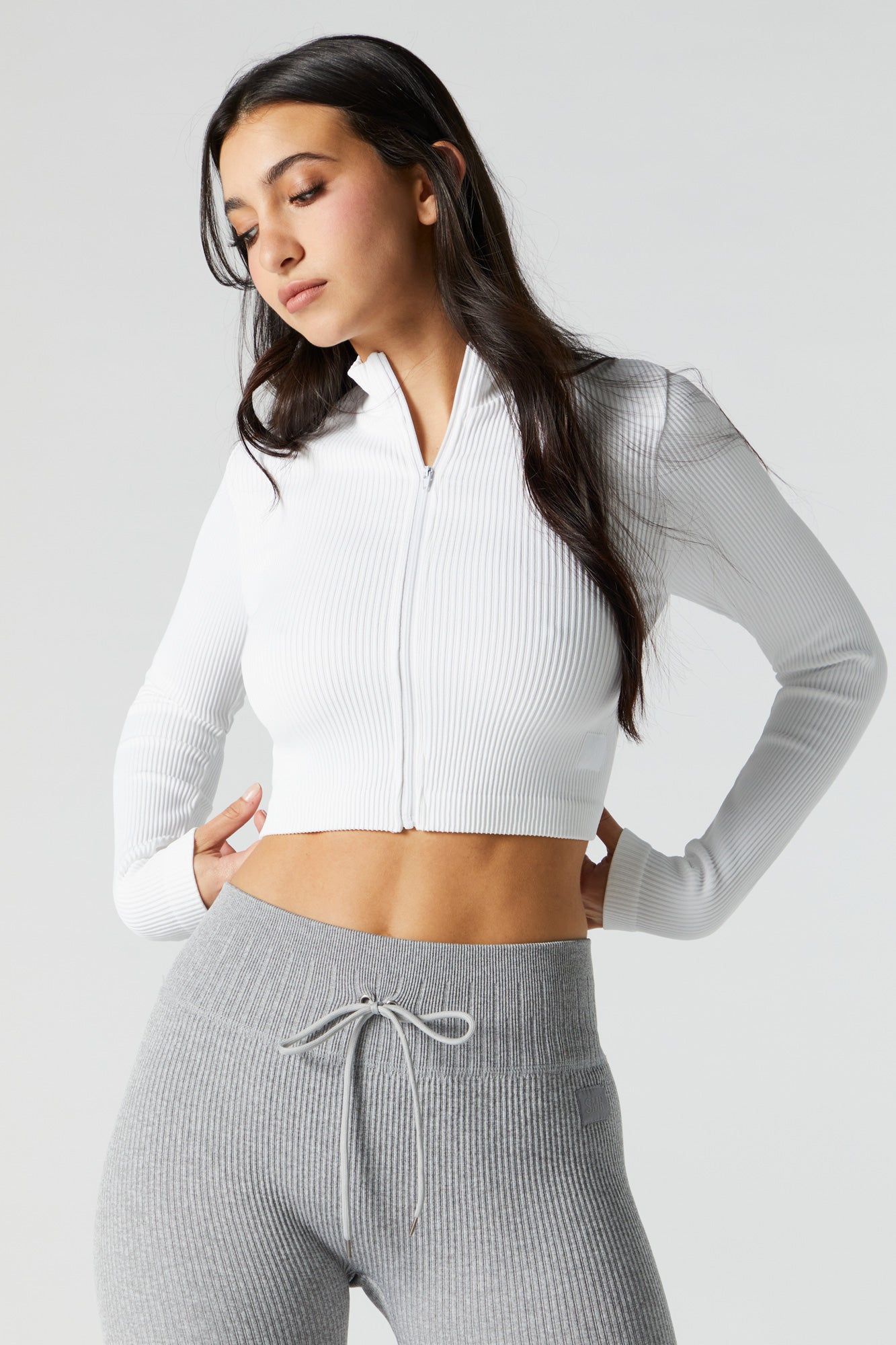 Haut Sommer Ray Active sans couture avec fermeture à glissière sold by Urban Planet product image thumbnail 5