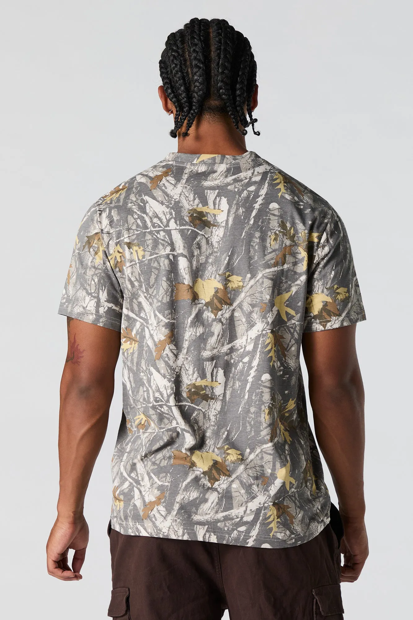 T-shirt à imprimé Forest avec motif camouflage sold by Urban Planet product image thumbnail 3