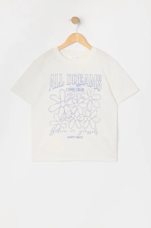 T-shirt à imprimé Dreams Come True pour fille sold by Urban Planet